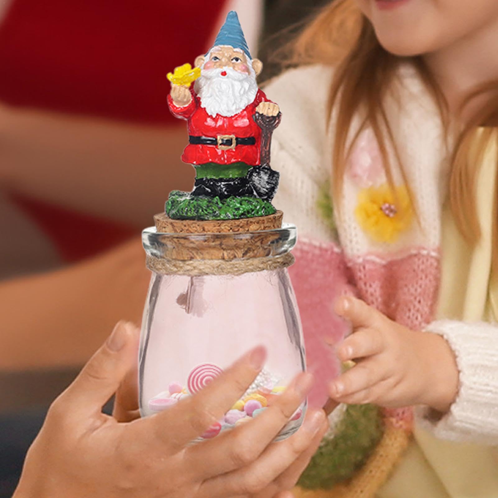 Set De 7 Mini Pots En Verre Décoratifs Noël Échelle 1:12 - Pour Porte Elf, Maison De Poupée, Marché De Noël (Non Comestible) - 10