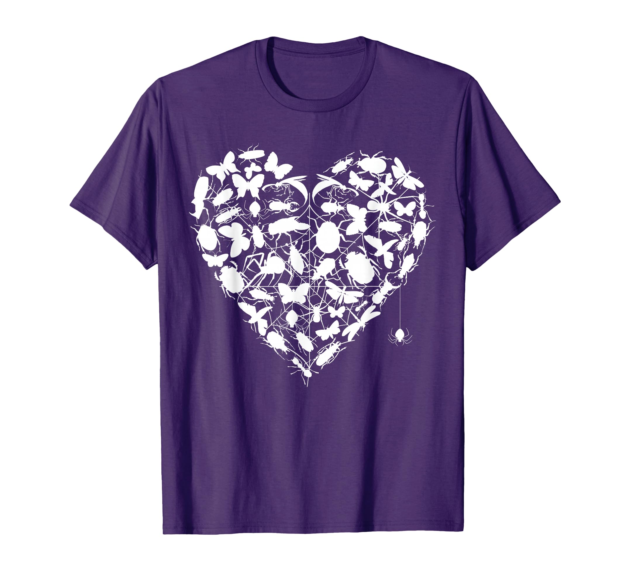 Spider web Heart lover Bugs Insects Collection Entomology T-Shirt