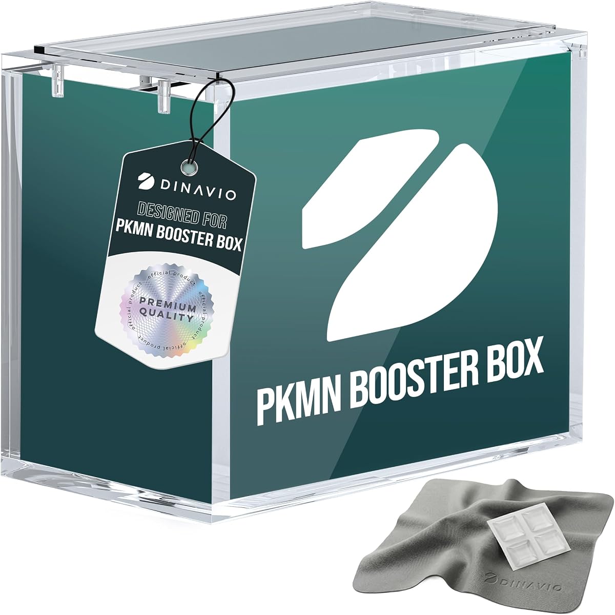 PKMN Booster Box Case Acrylic Display Stackable - 8mm + 5mm Ultra Thick Acrylic with N52 Strong Magnets - PKMN Booster Box Case Protector - Compatible with PKMN Booster Boxes