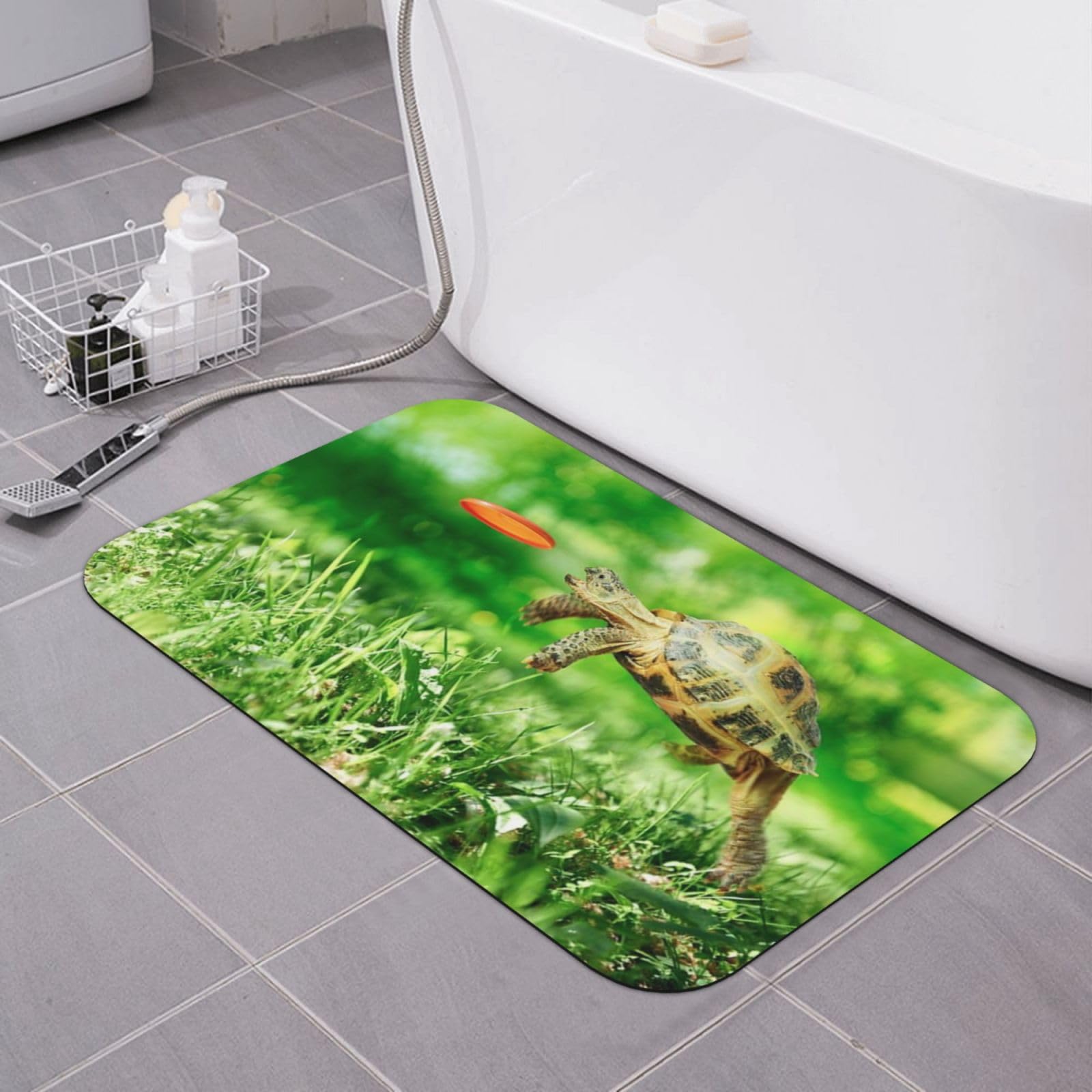 Tapis de bain super absorbant contre les sols mouillés de douche