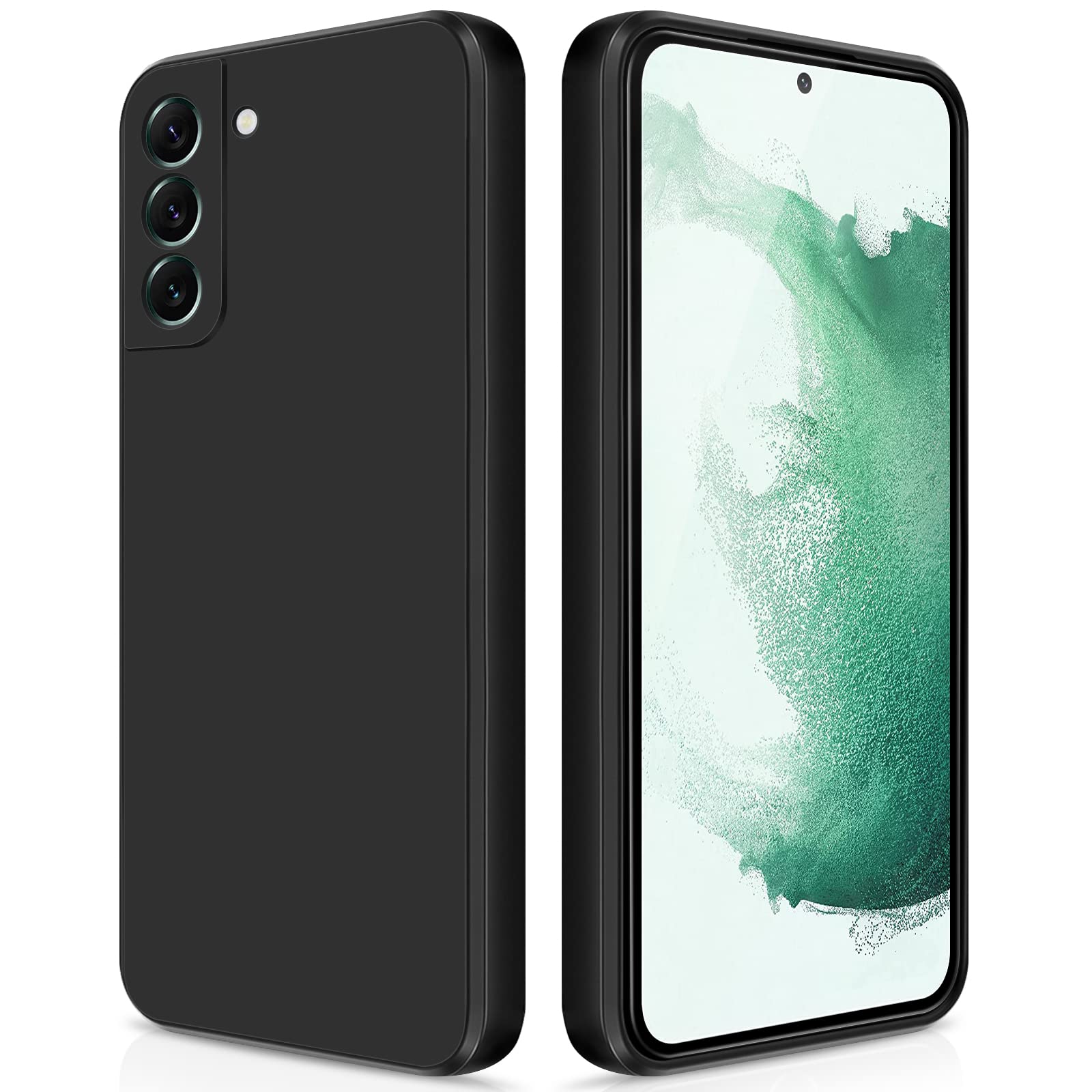 GiiYoon Silicone Case Compatible with Samsung Galaxy S22 5G, Full Body Silky Soft Touch Phone Case with Camera Protection, Shockproof Cover with