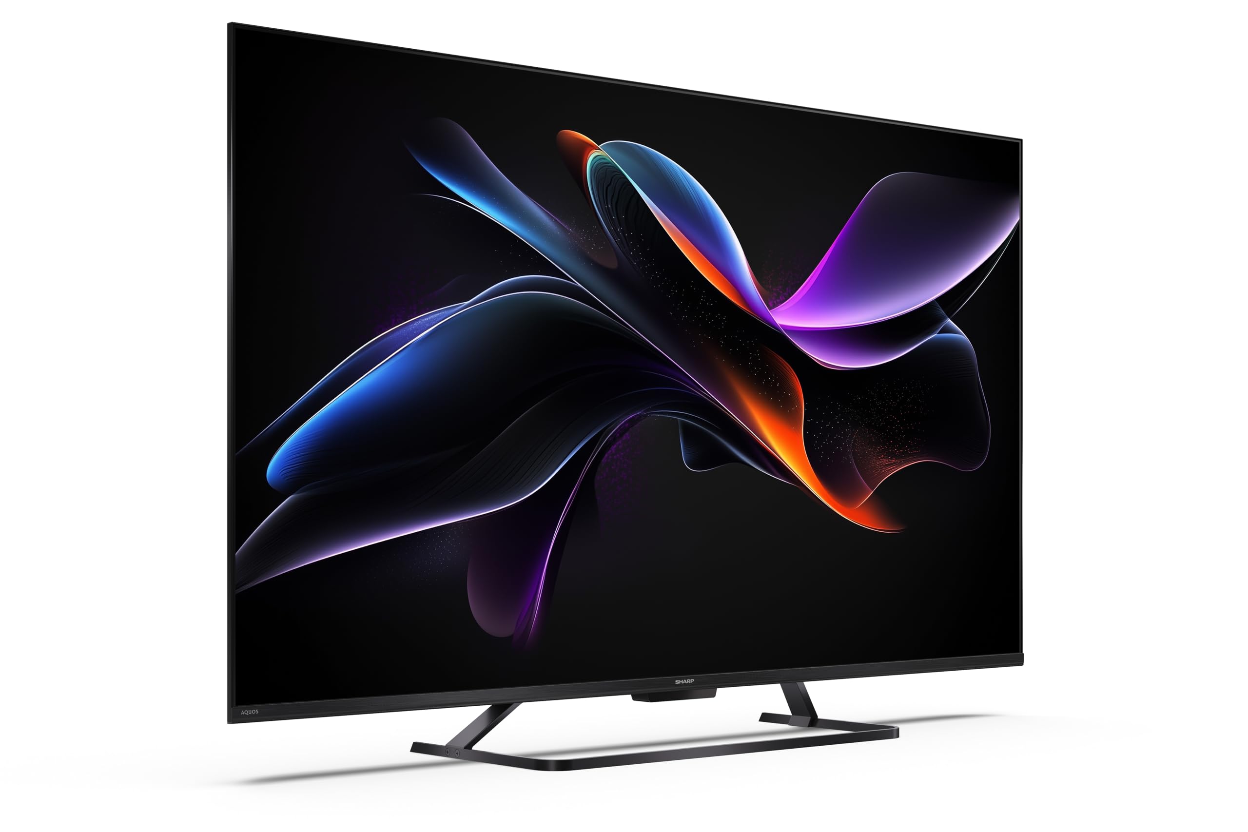 Sharp 50HR7365E - GOOGLE TV, 50" UHD, FRAMELESS,144Hz, QLED, HDR10, Dolby Vision HDR, Google Assistant z mikrofonem, Chromecast, Bluetooth, DOLBY Atmos 2x12W, HDMI 2.1 x4, USBx2, czarny