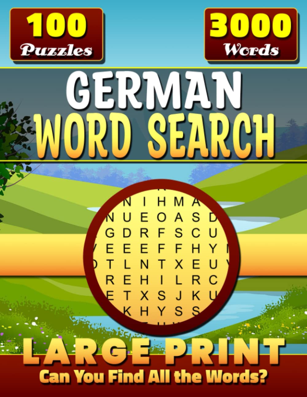 German Word Search: Large Print. German Puzzle Book. German Word Search for Adults. German Word Search Puzzles. German Word Puzzles. (Wortsuchrätsel Großdruck)