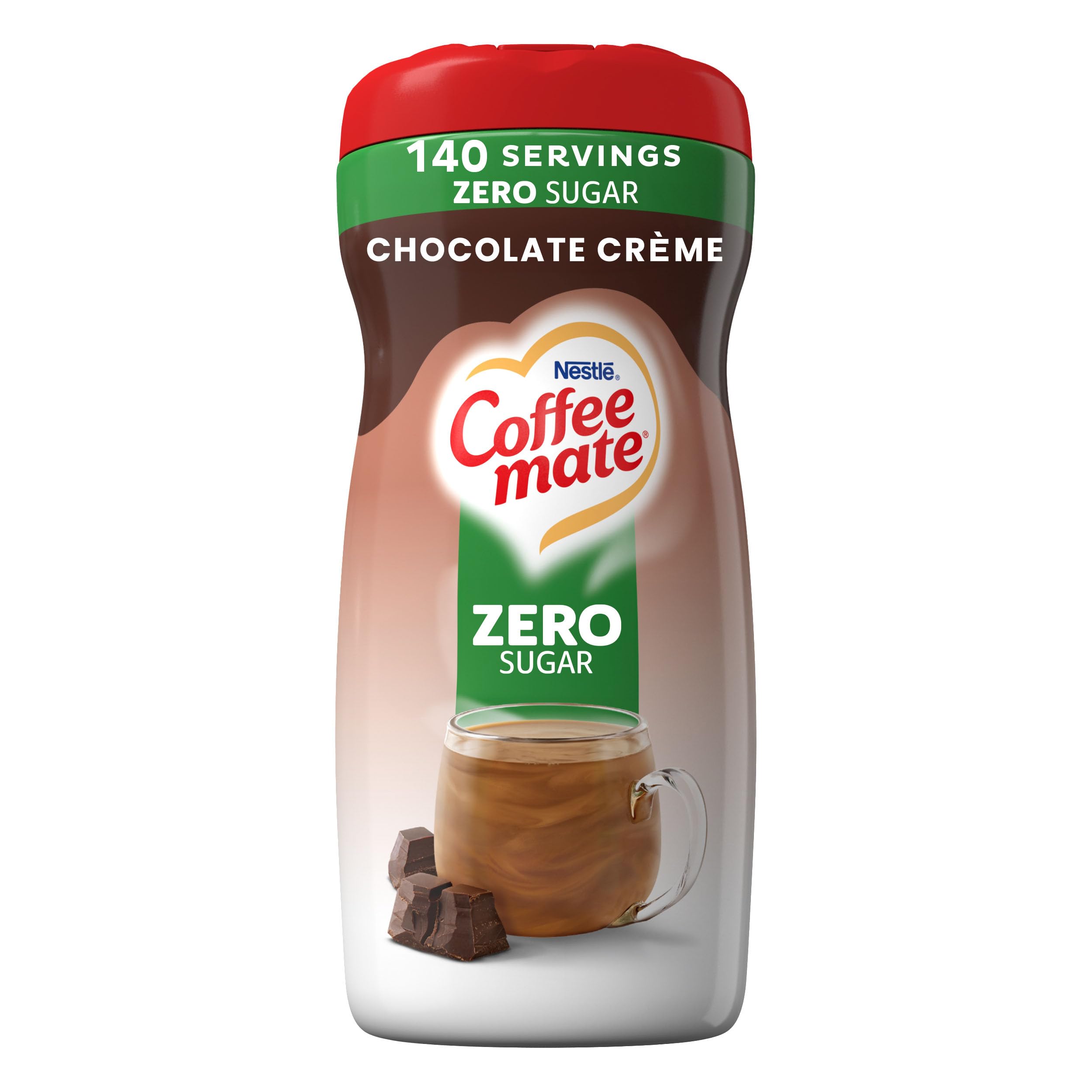 Coffee-mate Sugar Free Creamy Chocolate Powdered Coffee Creamer, 10.2 Ounce