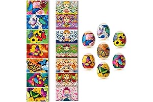 Easter Egg Sleeves - Lot of 2 Russian Easter Egg Wraps & Ukrainian Egg Decorations