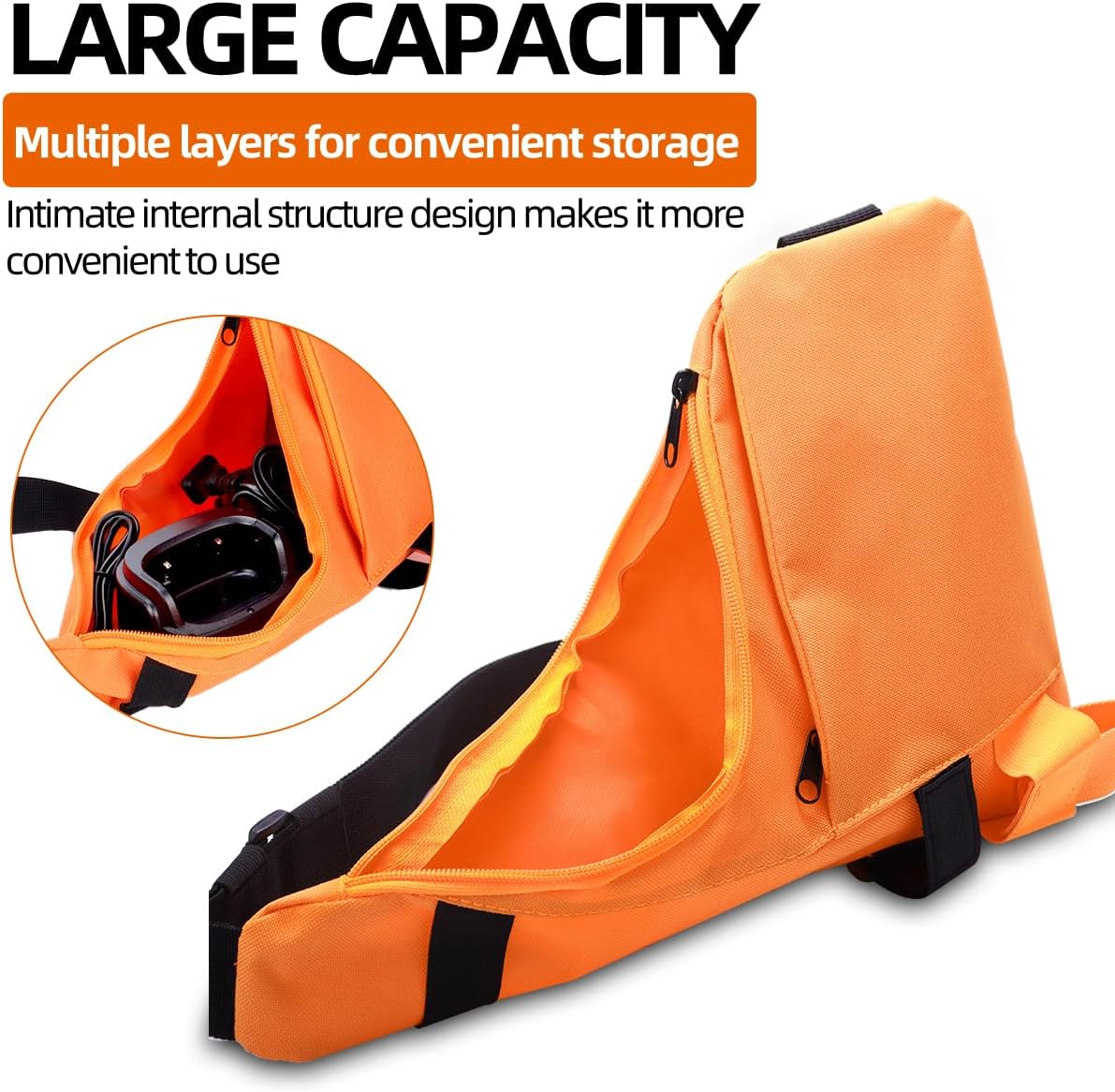 Radio Chest Harness Shoulder Holster Vest for Walkie Talkies Case Front Pack Pouch with Front Pouches for Motorola/Midland/Retevis/Baofeng UV-5R AR-5RM BF-F8HP PRO Rescue Essentials