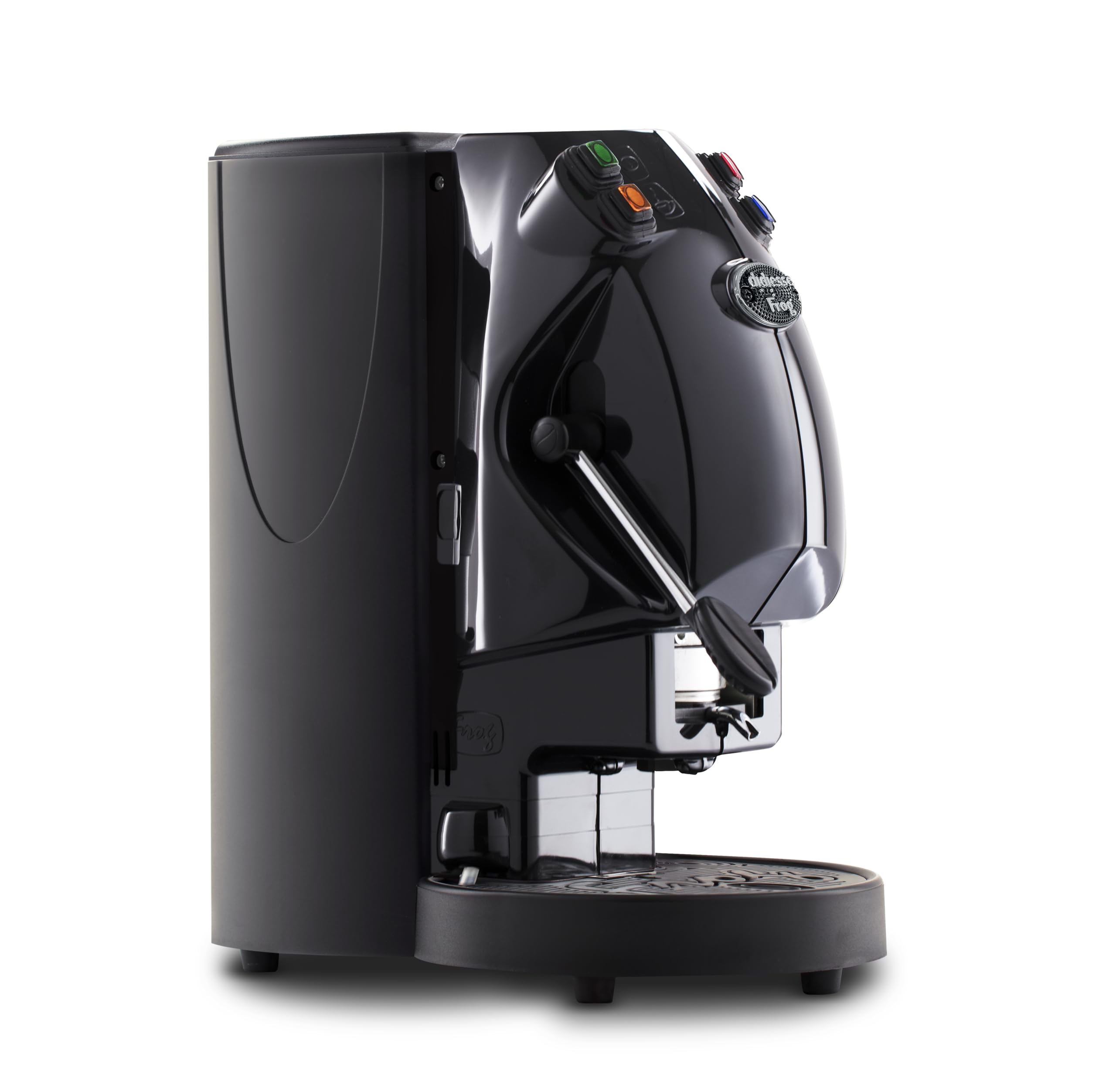 Didiesse Frog Revolution - Máquina de café en cápsulas de café espresso negro brillante para el hogar y la oficina, bonito diseño colorido para todos los entornos, bajo consumo 650 W (negro brillante)