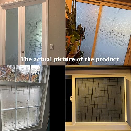Miniatura 7 de Película de privacidad para ventana, calcomanía decorativa extraíble de vidrio, vinilo 3D con bloqueo solar y UV, calcomanías para ventanas de