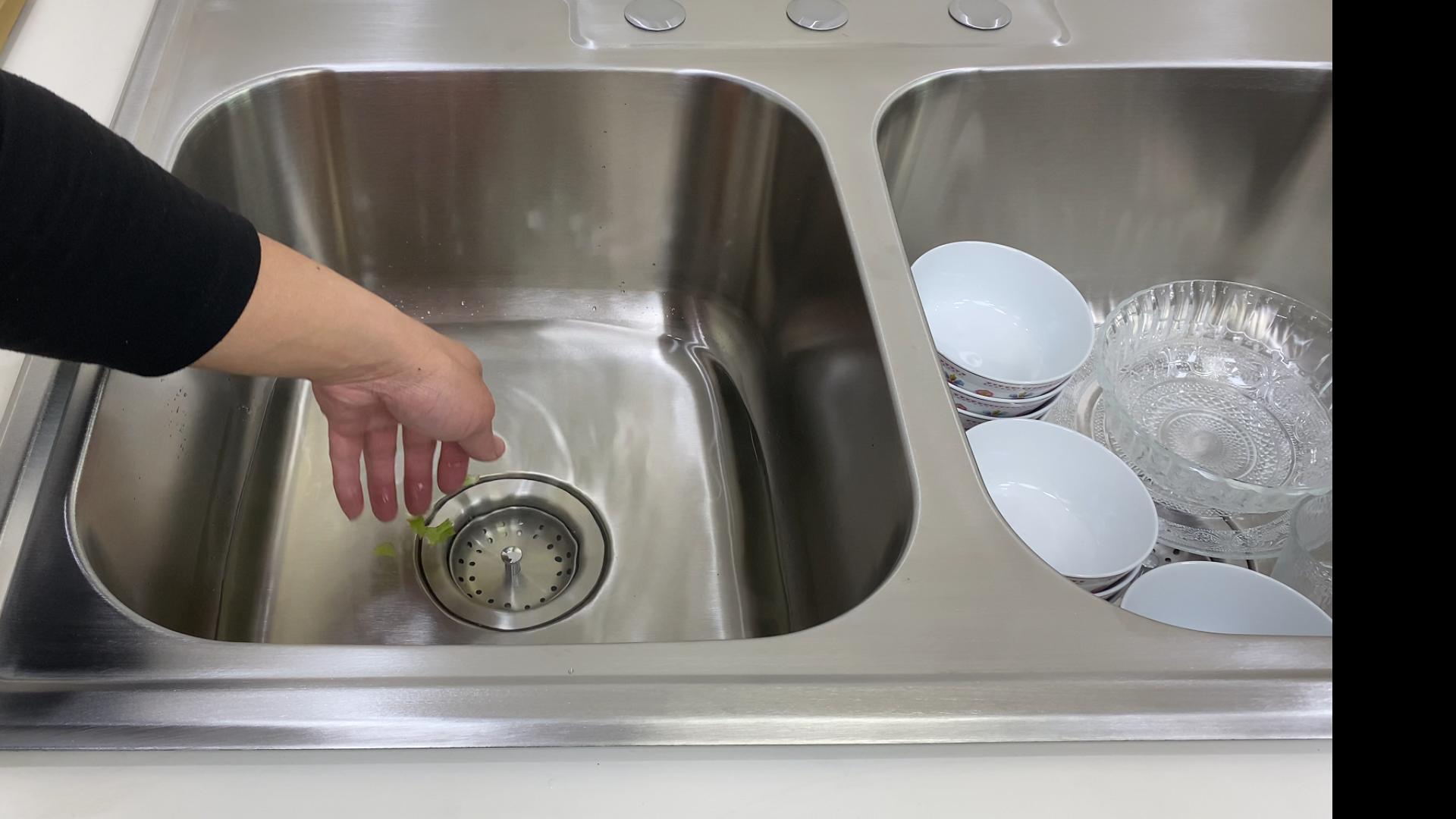 Kitsitchen 33x22-Inch Drop-in Stainless Steel 50/50 Double Bowl