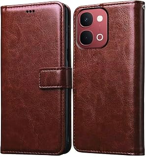 Casotec Flip Cover Back Case Compatible with Vivo T5x 5G / Y51 Pro 5G | Premium Leather Finish | Inbuilt Pockets & Stand |... Price In India