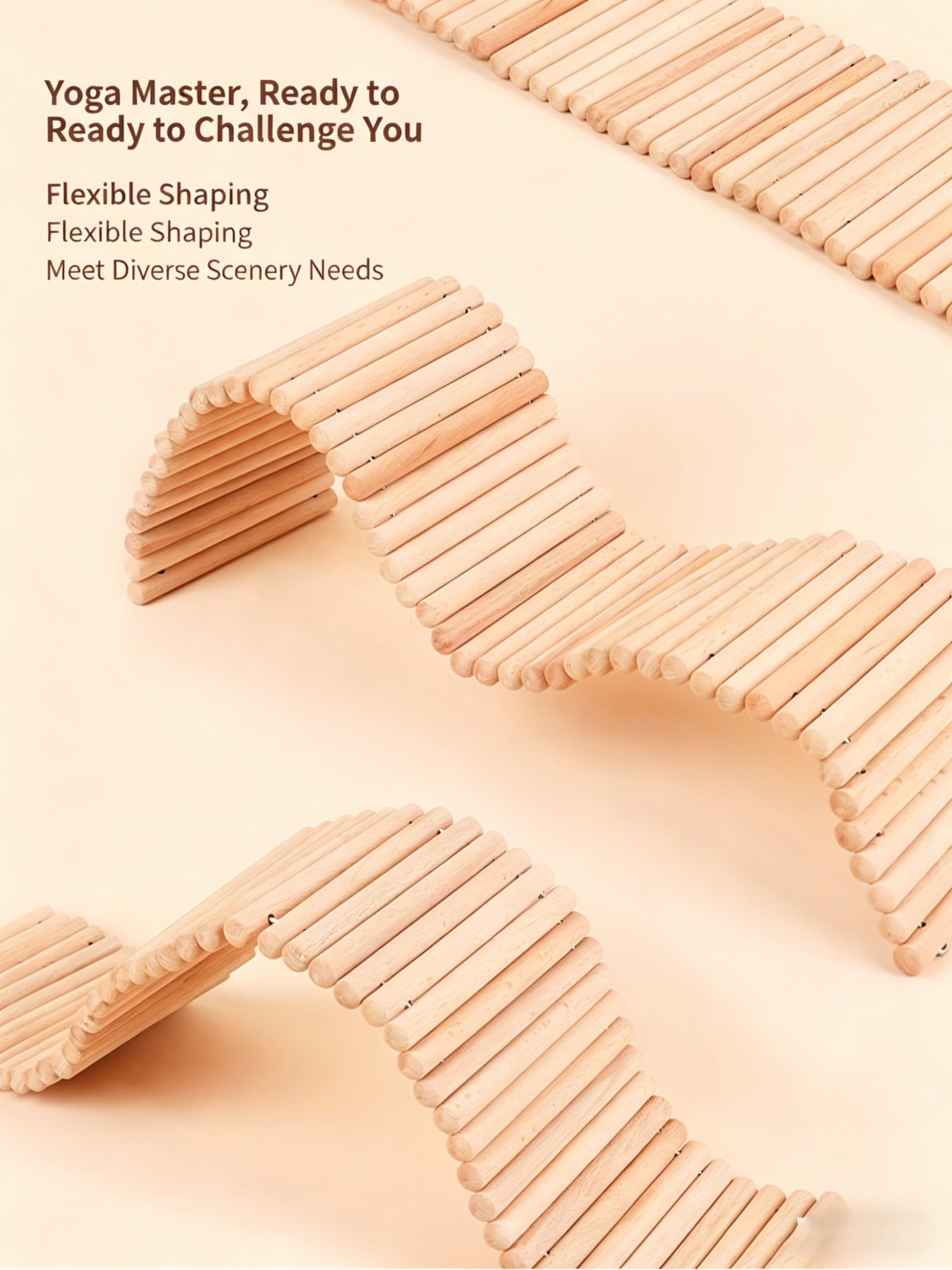 Puente-escondite para Mascotas, Túnel De Escalada Flexible De Madera Y Casita con Rampa, Juguete Natural para Masticar para Cobayas, Hurones, Erizos, Chinchillas Y Pequeños color1