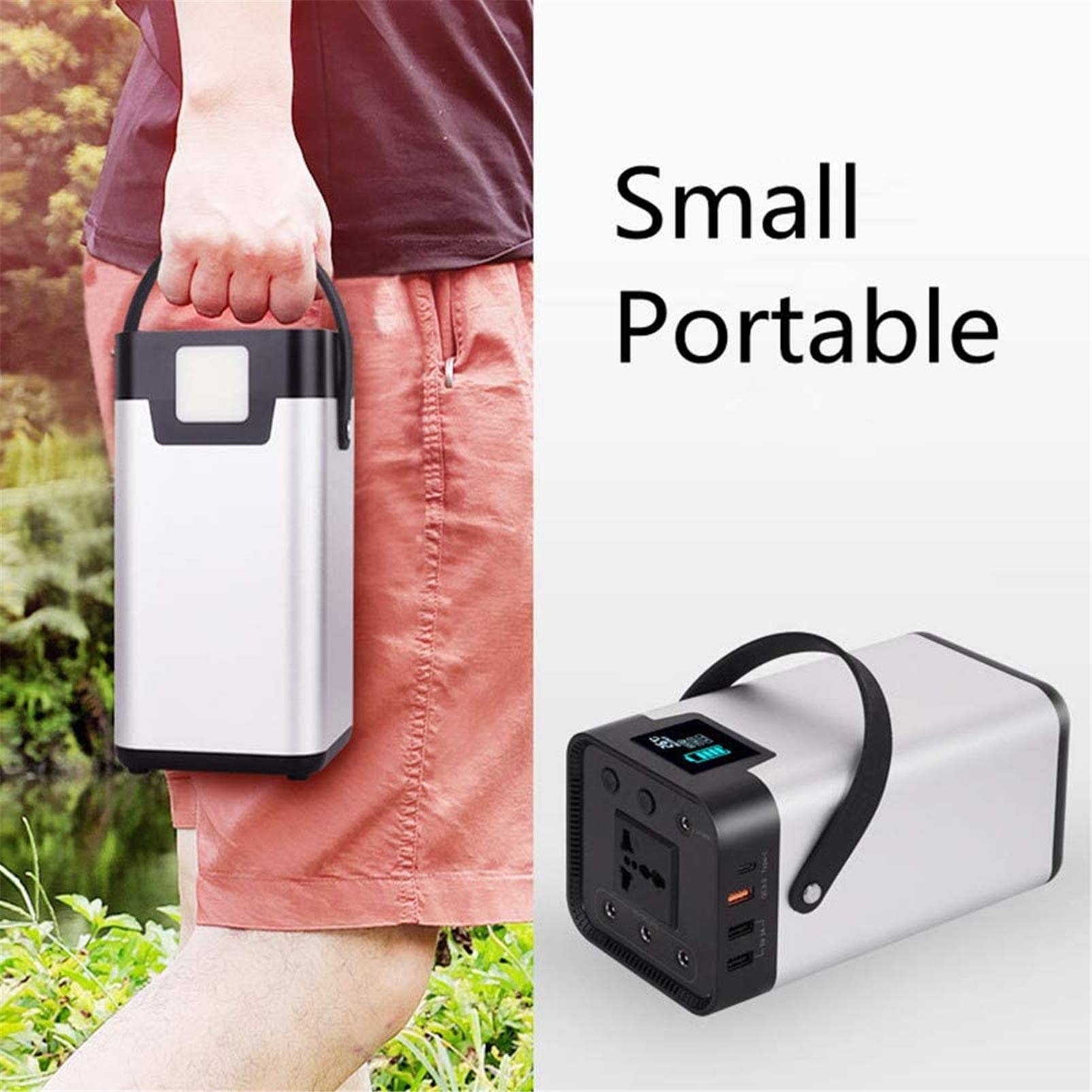 Generatore Portatile, Stazione Di Alimentazione 54000Mah / 200Wh Batteria Da Campeggio Alimentazione Del Pacco Di Riserva Con Presa CA 220V / 110V Porte Multiple Per Esterno Campeggio Emergenza