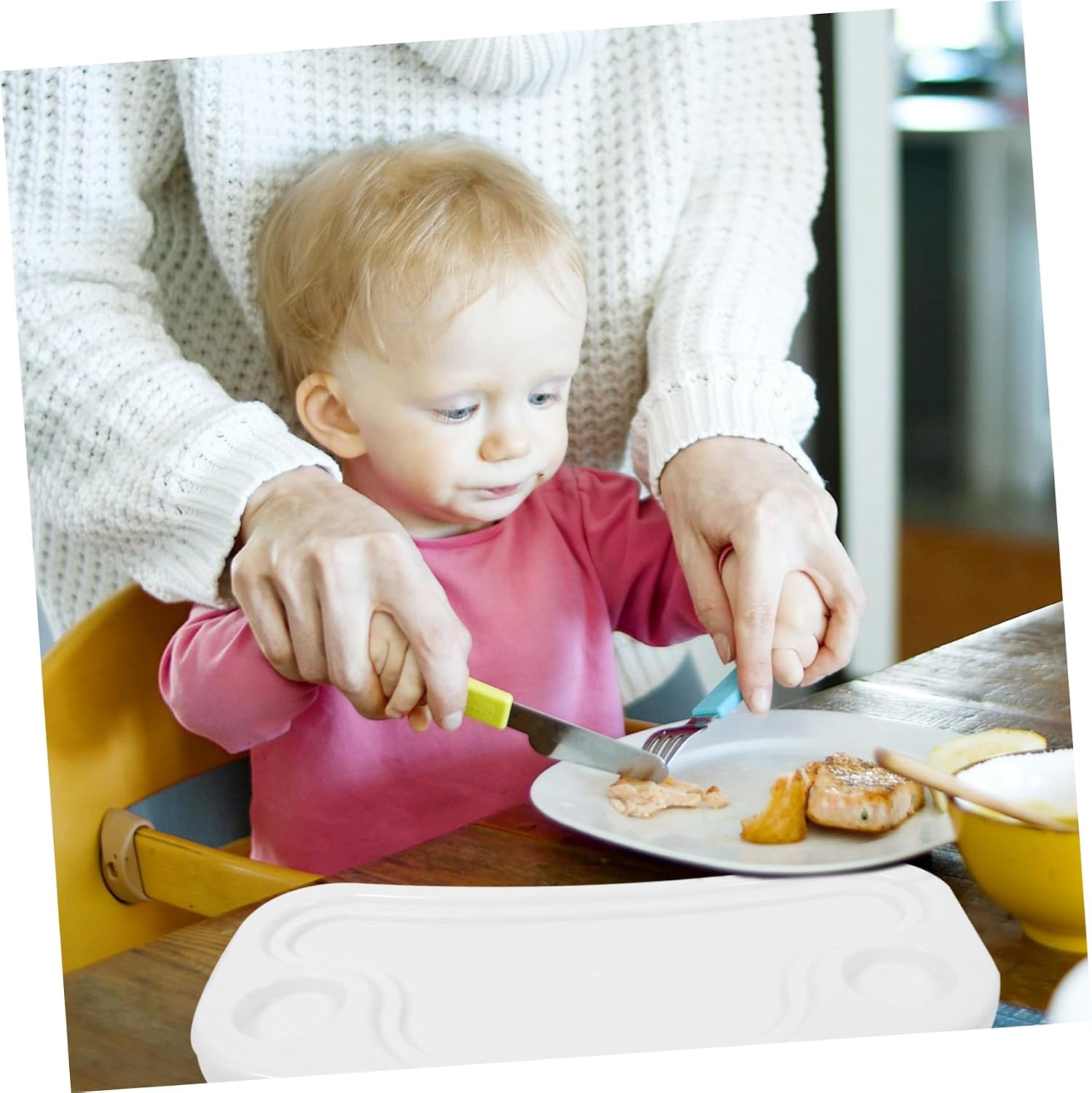 Milisten Wooden High Chair Tray for Sturdy Dinning Tray Insert for High Chairs Safe Simple Design for Home Use