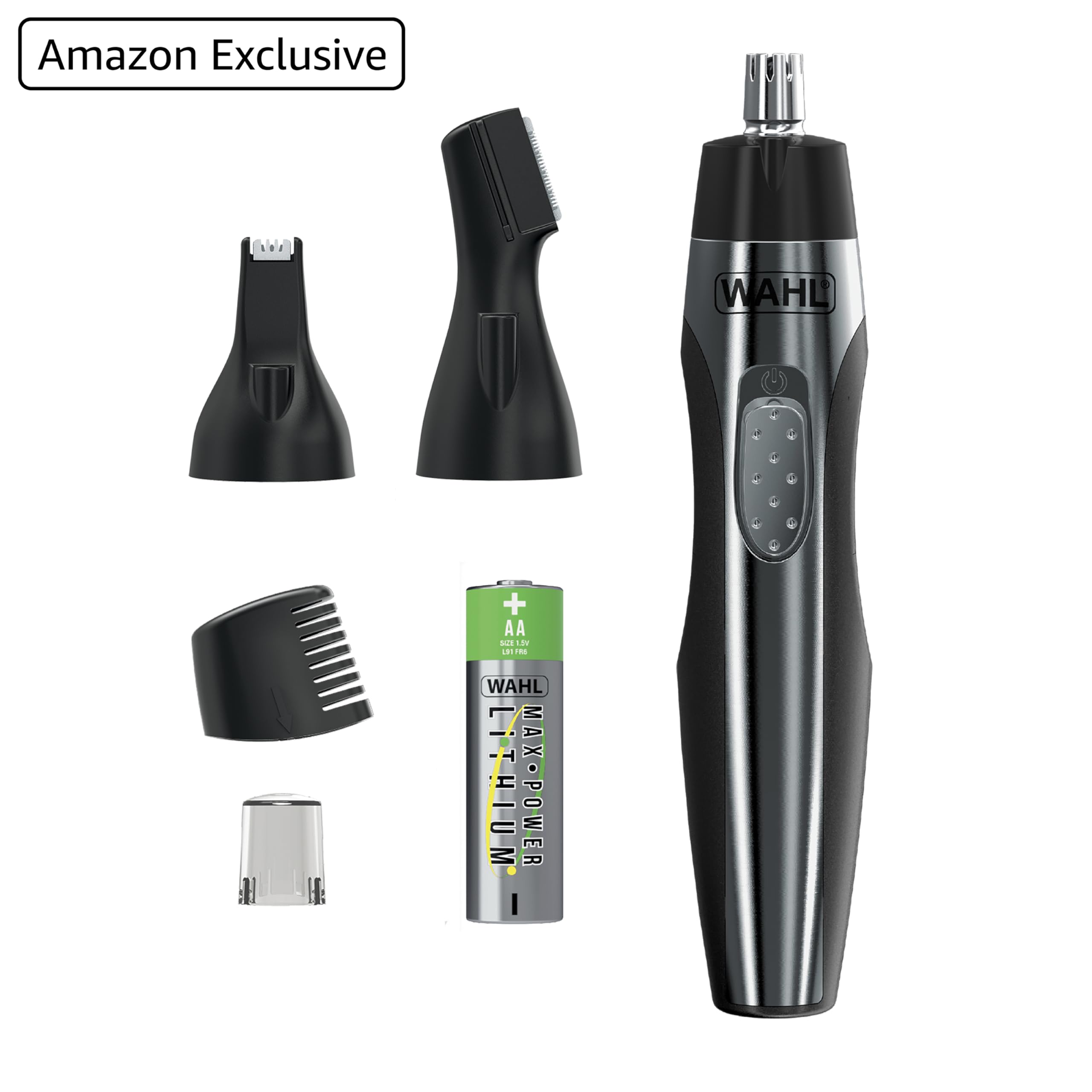 ボディ・フェイスケア WAHL 5540-520 BLACK ICON Amazon.com: Wahl Lithium Battery Powered Lighted Ear, Nose, & Brow