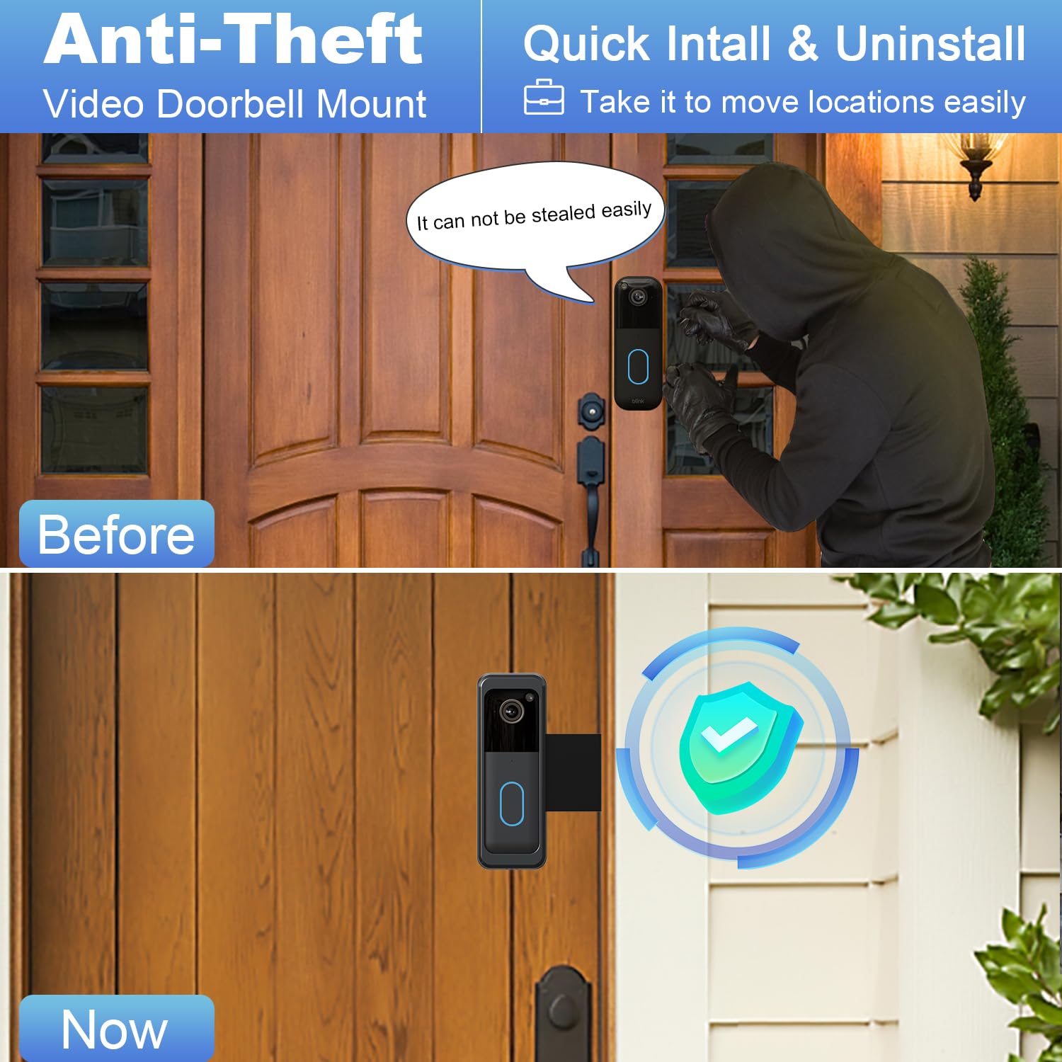 2024 Anti-Theft Ring Doorbell Ount No Drill, Video Doorbell Ount - View #5