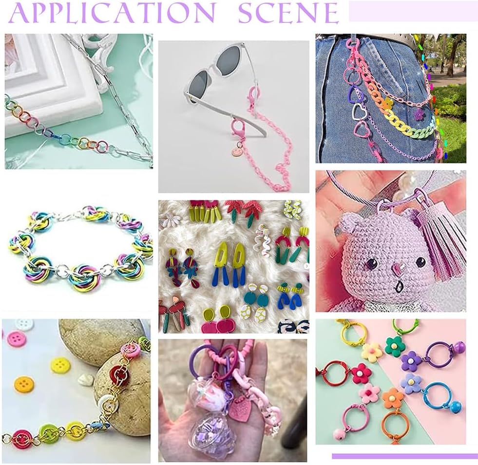 PandaHall 12mm Multicolor 225pc Open Rings 15 Colors, 16 Gauge O Rings, Large for Bracelets, Necklaces, Chain, Choker - DIY Craft - Image 6