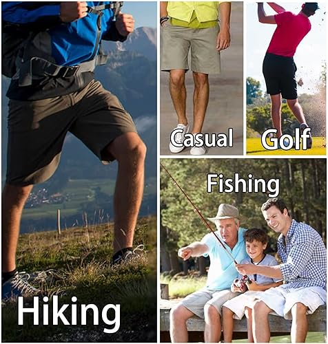 Miniatura 6 de TACVASEN Pantalones cortos de senderismo para hombre, de secado rápido, ligeros, para exteriores, golf, pesca, tácticos, casuales, con múltiples