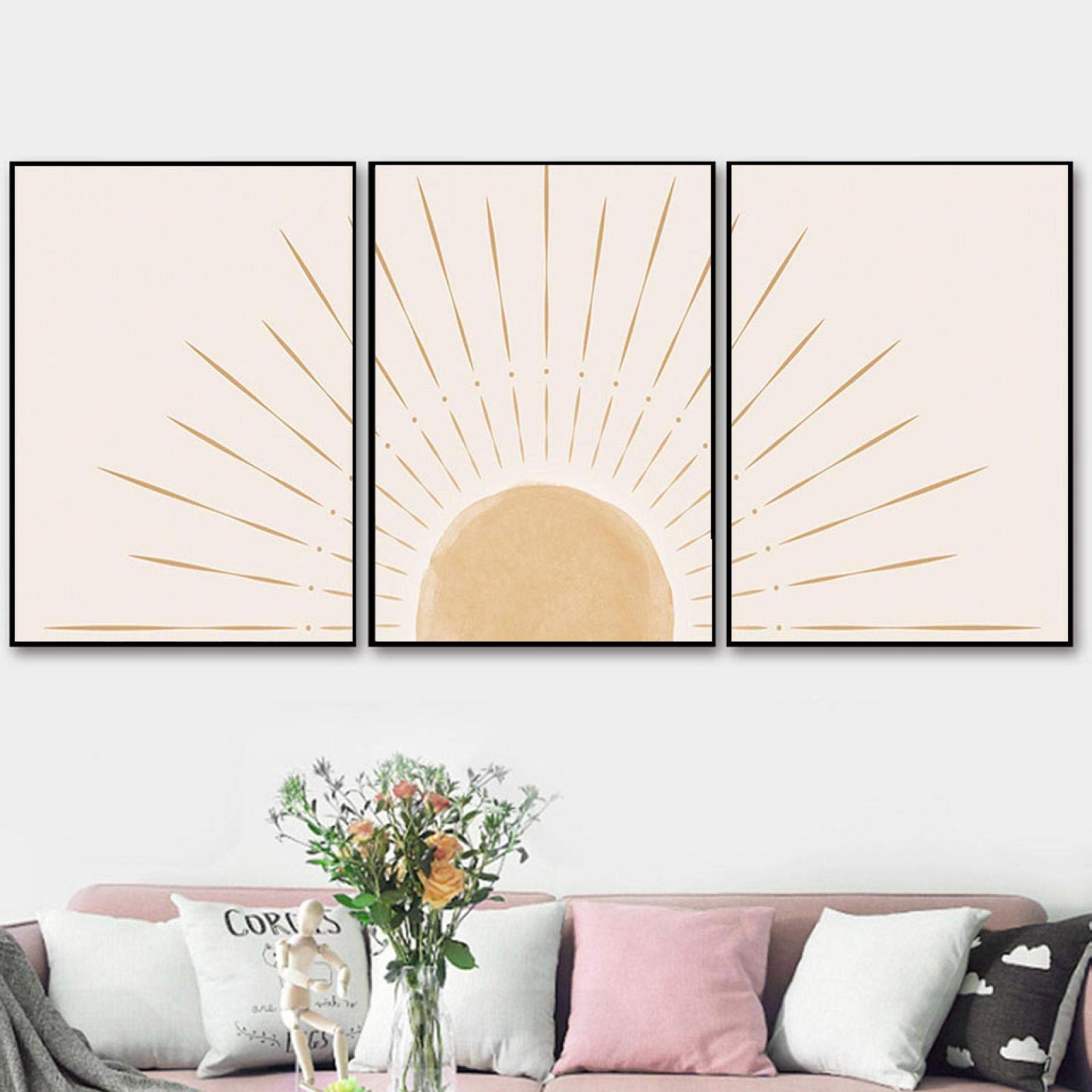 Affiche Toile Soleil Levant Boho 50x70cm Décoration Murale Salon Art - 8
