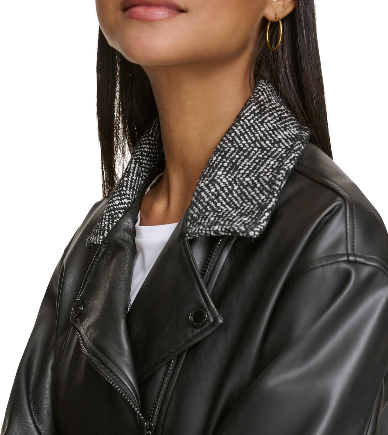 KARL LAGERFELD Women's Mix Tweed Bomber