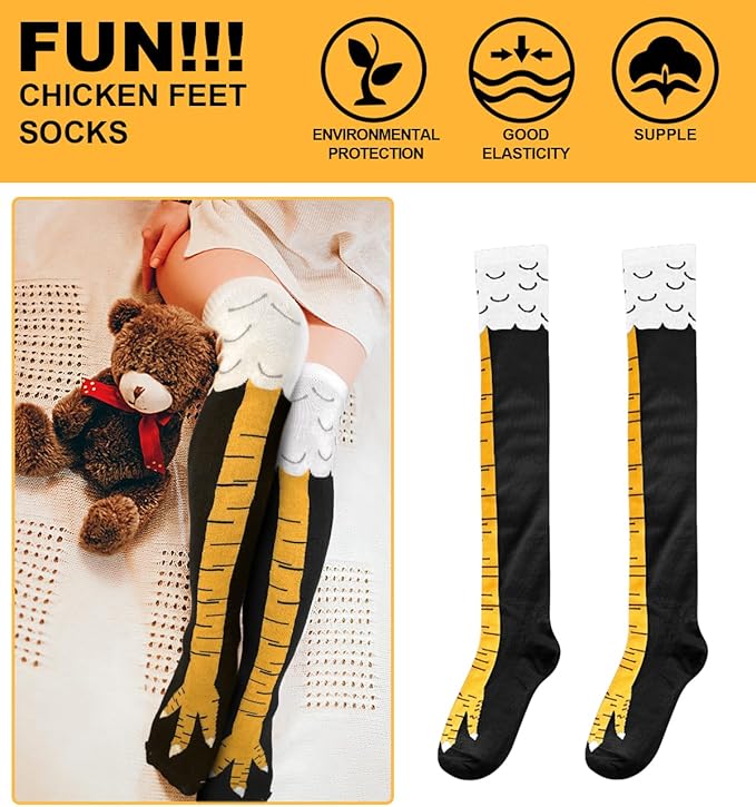 Medias divertidas de pata de animal Banvih 3D para hombres mujeres miniatura 5