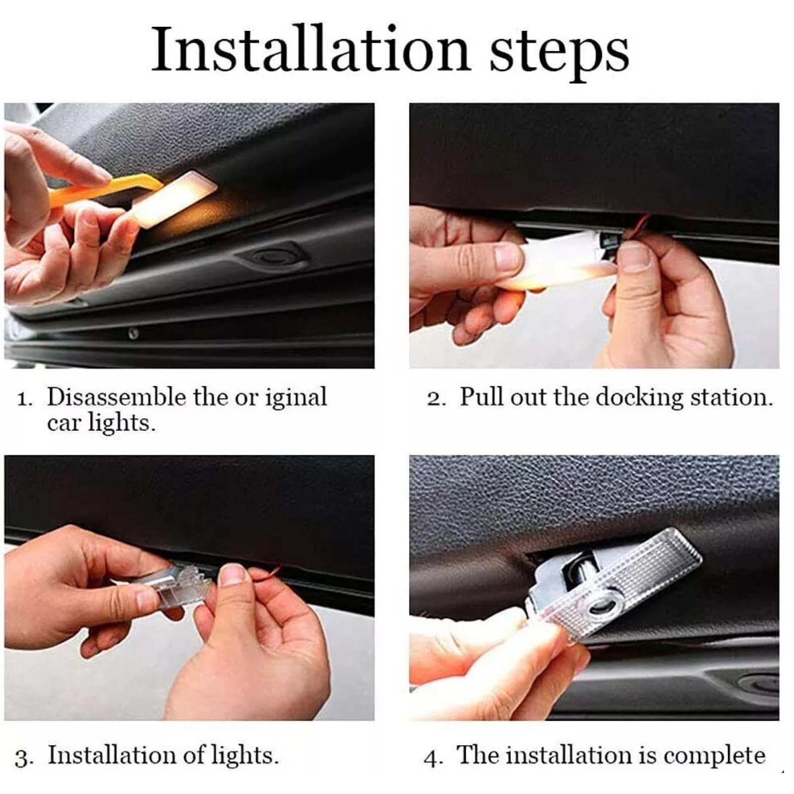 Courtesy Step Snapklik.com : 2pcs Never Fade Door Light Led Logo For Dodge Charger ...