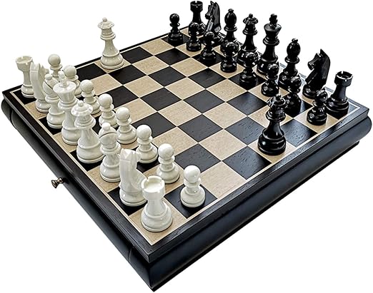 Amazon Co Jp 引き出しポータブルチェスセット 男の子 女の子 家族向けゲーム用の手作り木製トラベルチェスボードゲームセット おもちゃ