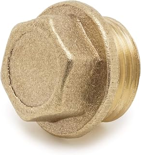 1/2" Pipe Fitting Brass Cap Pipe Fitting Cap Male Thread Hose Connector Stop Valve Cap