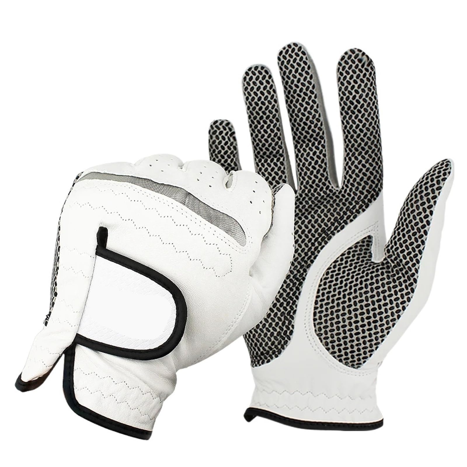 Genérico Compatible con 6 Guantes de Golf for Hombre, Piel de Oveja Pura, Suave y Transpirable, diseño Antideslizante