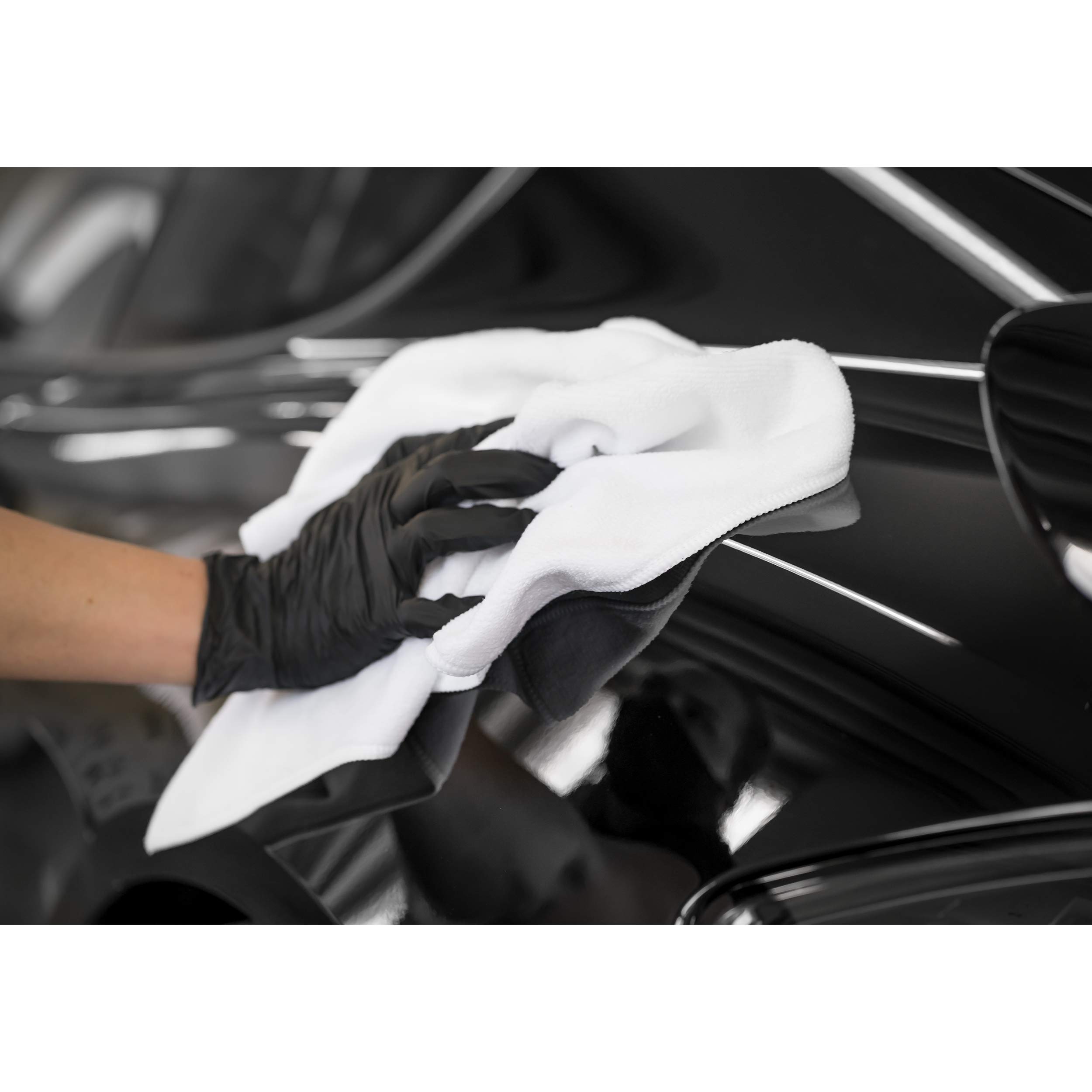 detailmate Soft99 - Set de refuerzo de cera y brillo (Soft 99, New Fusso Coat 12 meses Wax Dark, FussoCoat Speed & Barrier Quick Detailer, esponja aplicadora, paño de pulido y paño de pelo corto)