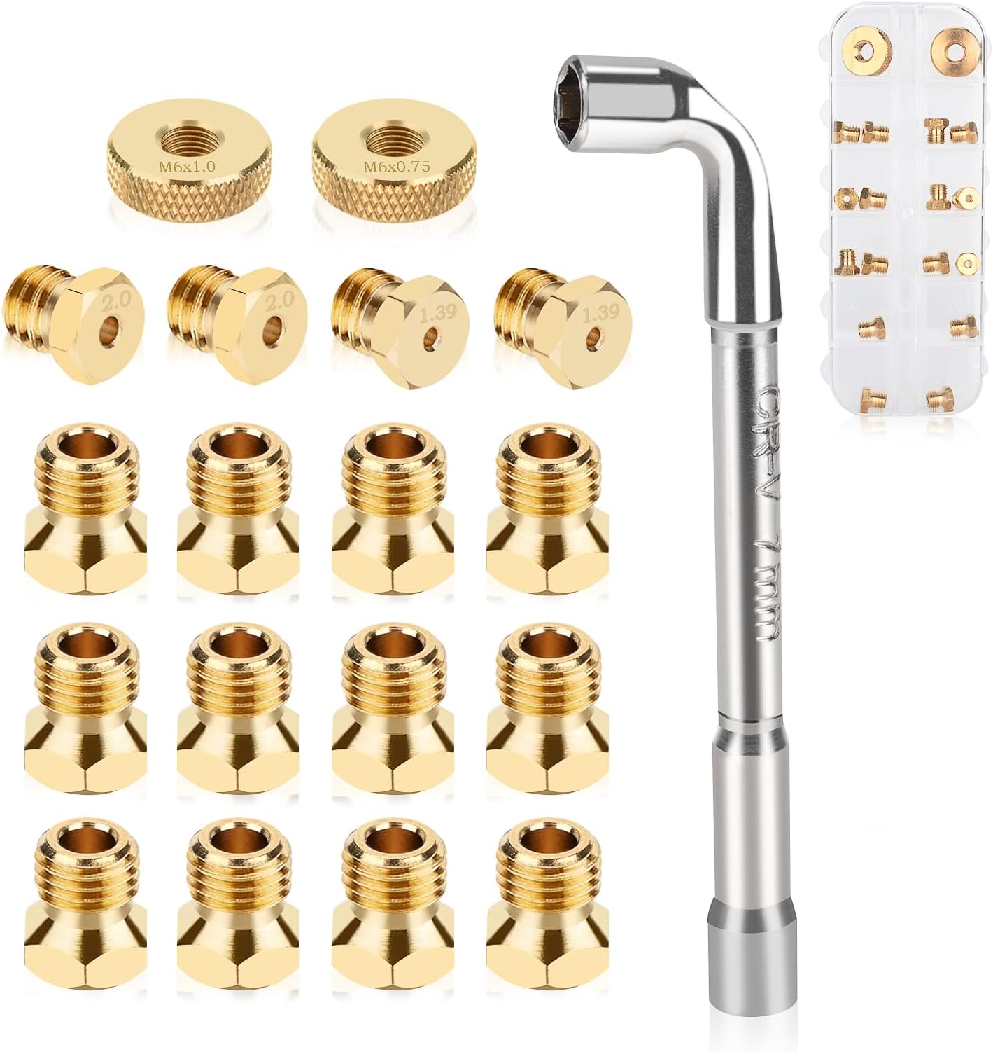 Natural Gas Conversion Kit 36-Piece Gas Orifice Kit - M6x0.75