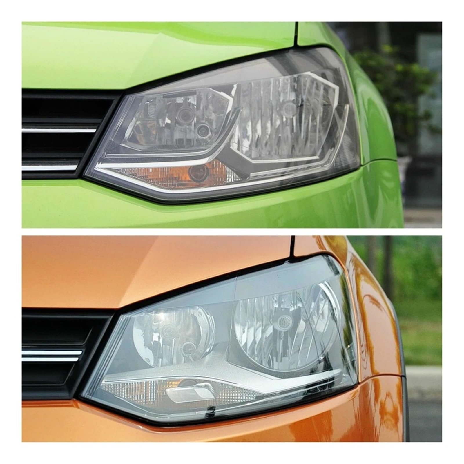 Fanali Anteriori Coprilente Per Faro Sinistro/destro, Paralume Trasparente In Vetro Per VW Per Polo 2014, 2015, 2016, 2017 E 2018(Sono partiti)