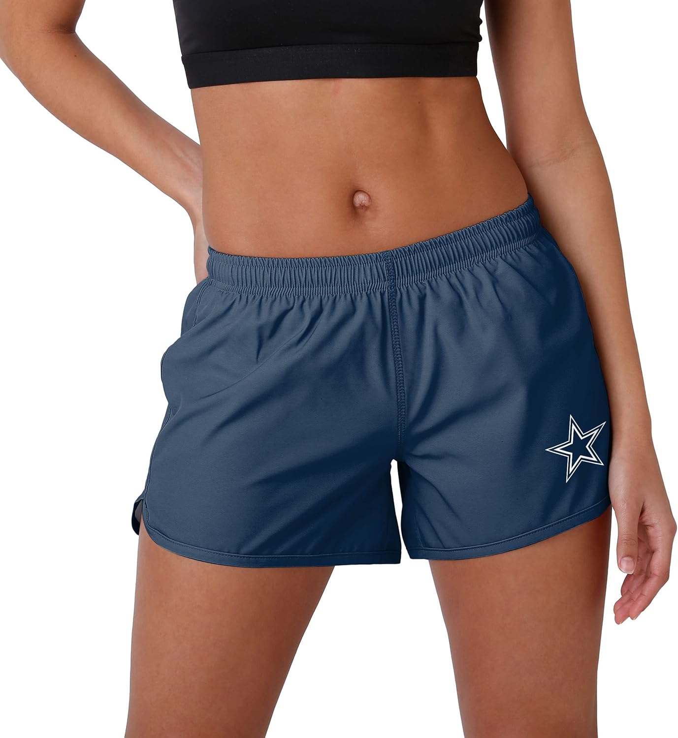 FOCO NFL Womens NFL Team Logo Ladies Running Shorts