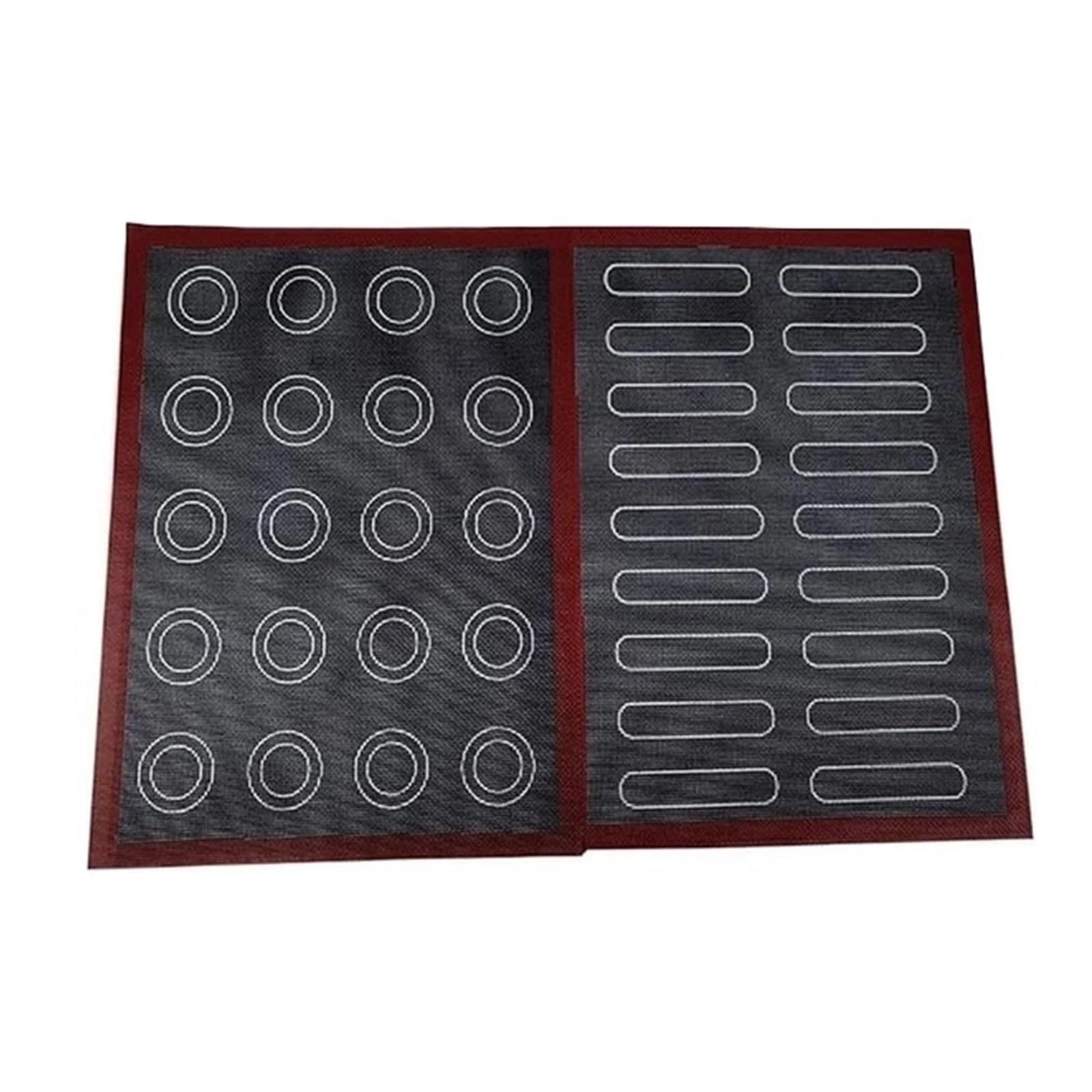 Perforierte Silikon-Backmatte, doppelseitig, antihaftbeschichtet, for Brot, Kekse, wiederverwendbare Backformen, Ofeneinlage(Large 40x60cm)