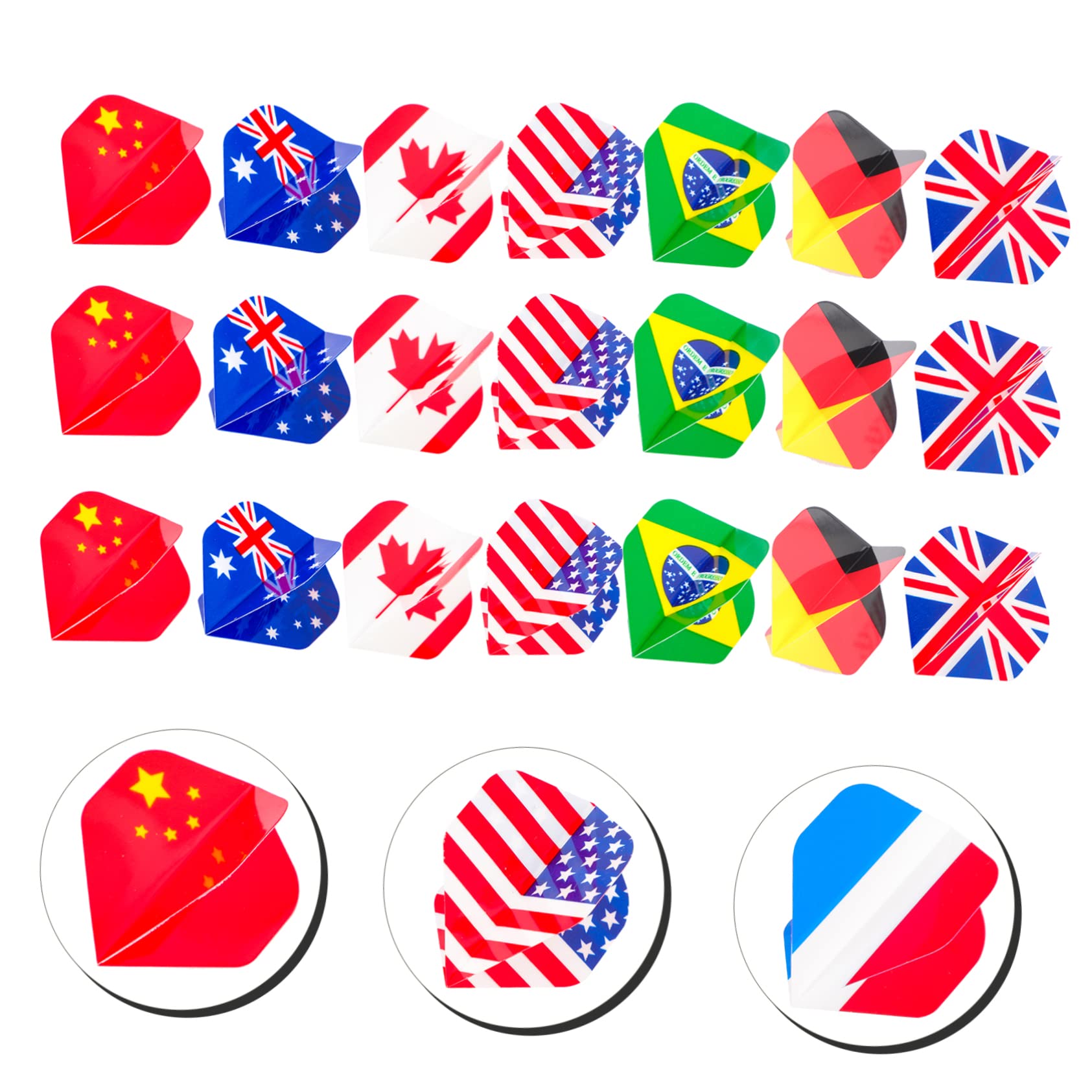 KOMBIUDA 27pcs Wings Set Lightweight Replaceable Flights for Wings Decorative Tails Creative Supplies for Smooth Flying