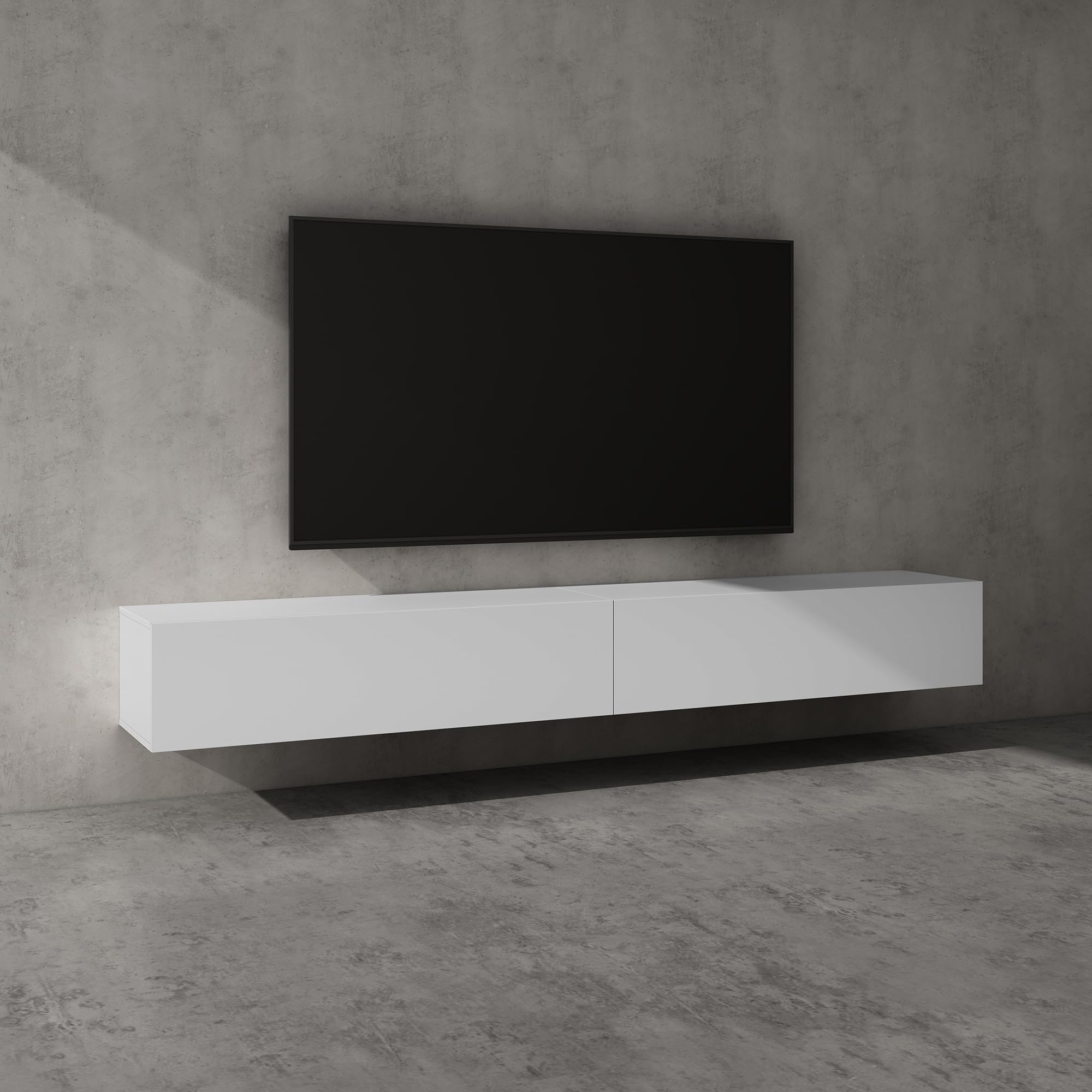 schrank tv 240 cm due porte finestra bianca living room