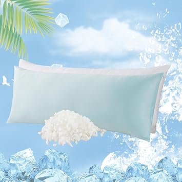 WhatsBedding Memory Foam Body Pillow with Cover, Long Bed Pillow for Adults | Zippered Removable Cooling Cover, Full Body Pillow for Adults, Long Pillow for Sleeping, Ideal for Hot Sleepers