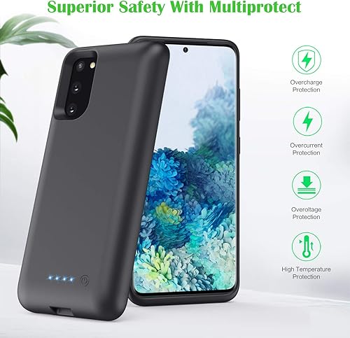 Miniatura 4 de Feob Funda de batería para Galaxy S20 [6.2 pulgadas], 7500mAh recargable portátil cargador cargador cargador batería extendida para Samsung Galaxy