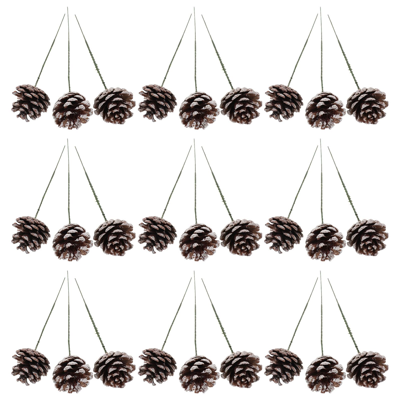 Cabilock 30 Piezas de Piñas de Pino Natural para Decoración Navideña Tamaño 4-7 CM Color Marrón Adecuado para Manualidades Adornos Colgantes y Decoraciones Rústicas para Fiestas de