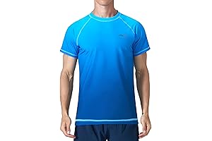 Mens Big and Tall Swim Shirt for Sun Protection and Quick Drying