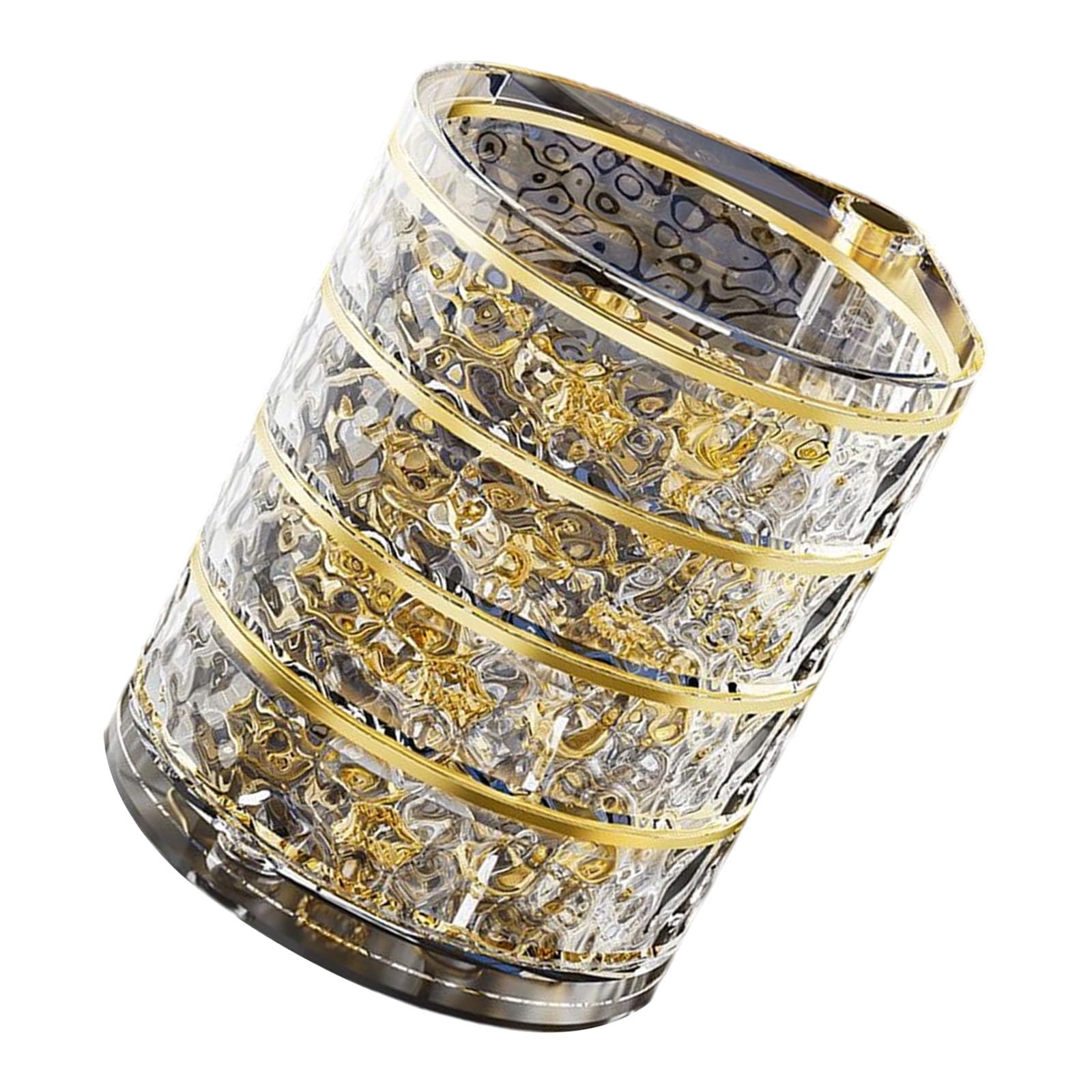 CAZSTYK Stylish Rotating Jewelry Holder Multiple Compartment Storage Tray for Earrings Rings Vanity Decoration Multiple Tiers Jewelry Tray Organizers