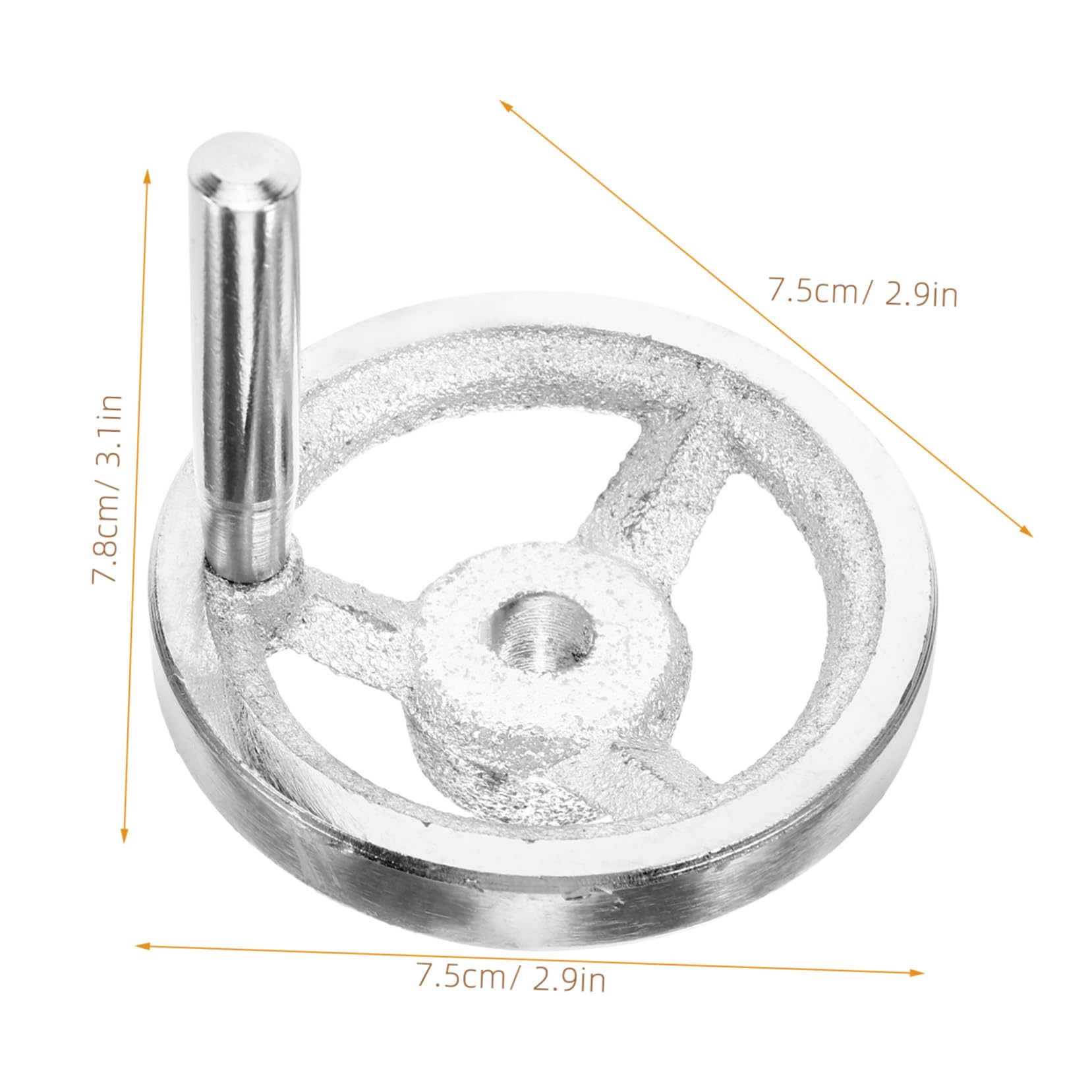 MUCKLILY Crank Handle for Lathe Cast Iron Hand Wheel Round Revolving Knob CNC Machine Hand Wheel Parts