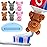 Self-Closing Toothpaste Caps by Tilcare - No Waste Cap Dispensers for Kids Bathroom - Mess-Free Toothpaste Lids - Easy to Use, Food Grade Silicone and BPA-Free Toppers