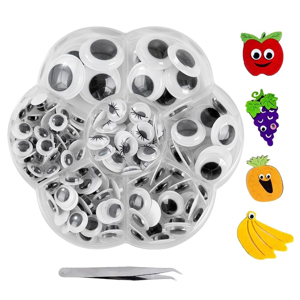 Amazon.co.jp: 動く 目玉 動眼 目パーツ ぬいぐるみ 目 自己粘着