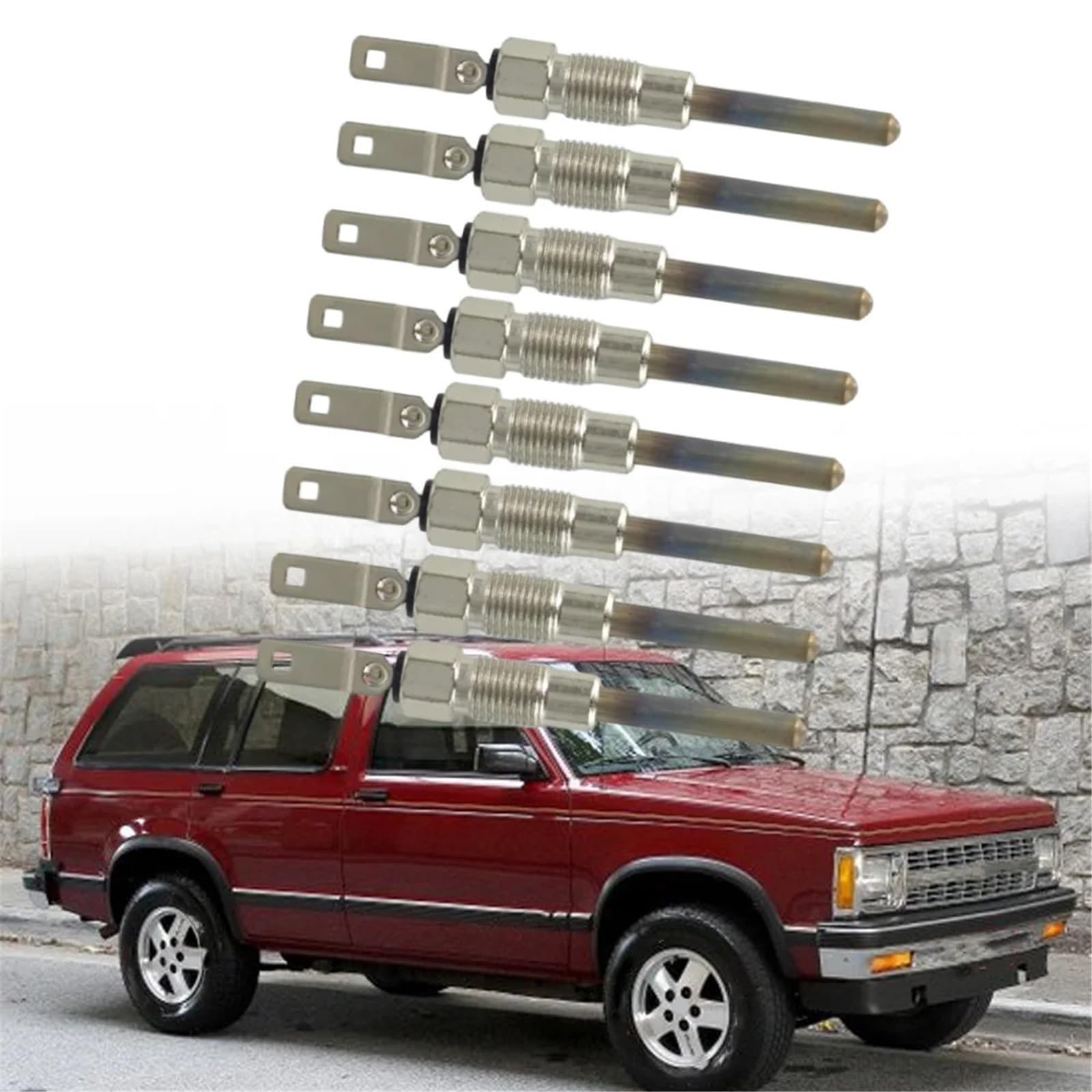 Bujías precalentamiento Compatible con Chevrolet C1500 para Suburban 1995 1996 1997 1998 1999 Bujía precalentamiento calentador auxiliar estacionamiento automático 12563554 0250202126
