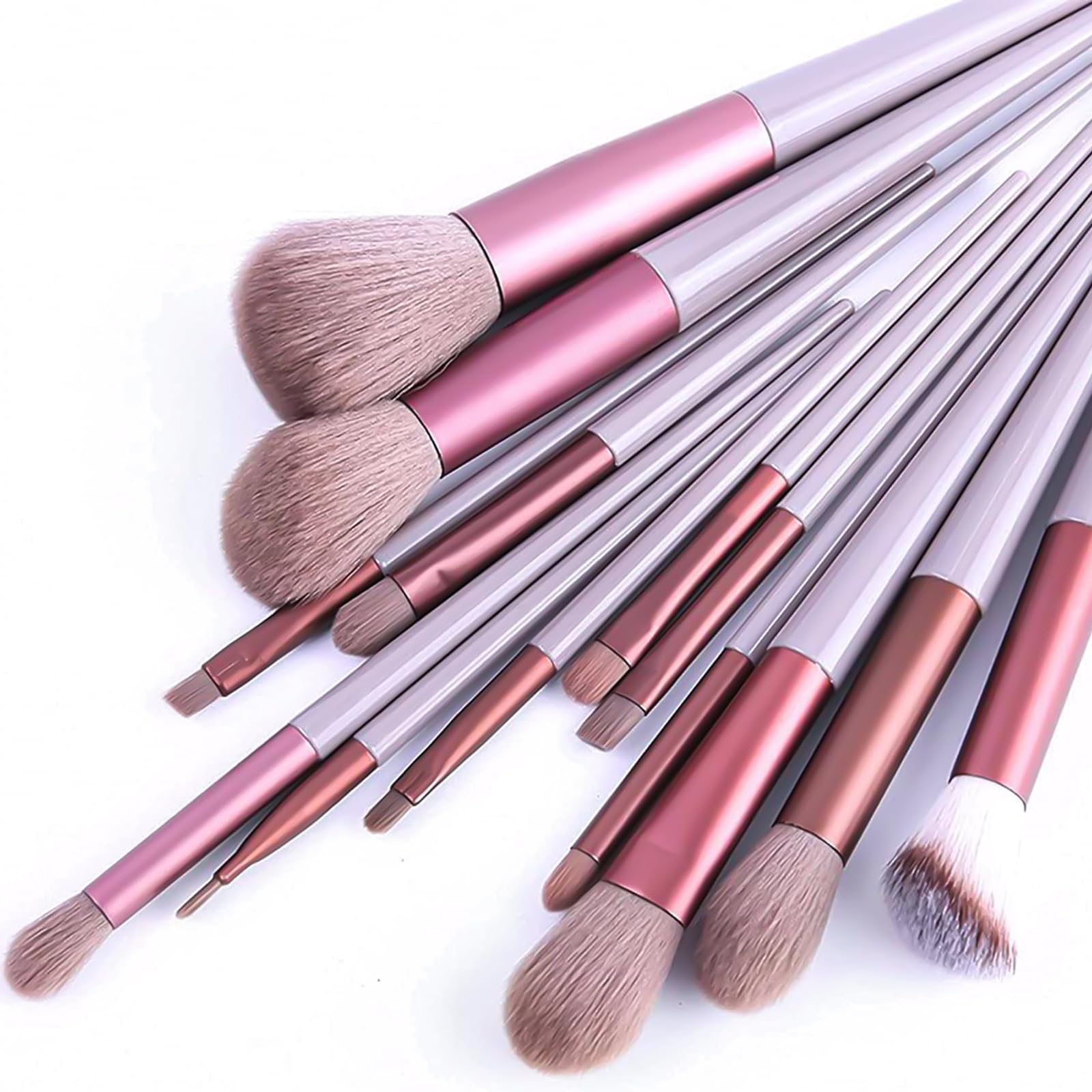 aweskmod Pennelli Trucco 13 Pezzi Set Viso e Occhi, Pennelli Make Up Professionali Set, Sintetico Contorno Fard Ombretti Correttori Fondazione Trucco Pennelli
