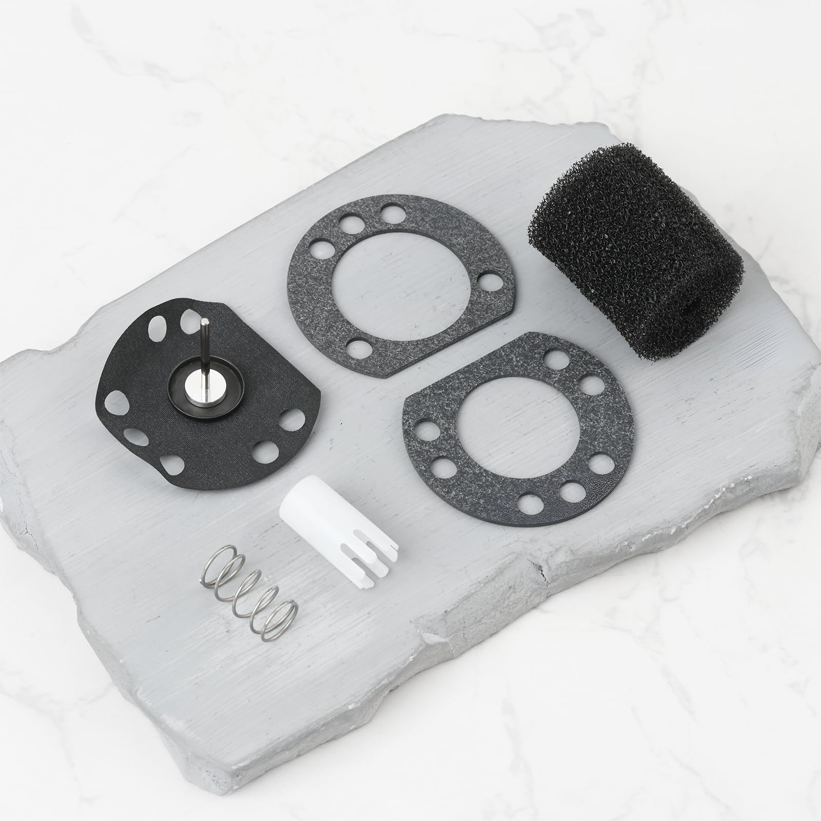 ECSiNG 1 Set Kit Membrana Bomba de Aceite Motosierra 1120-640-1300 0000-997-0610 Compatible con Stihl 009 010 011 012