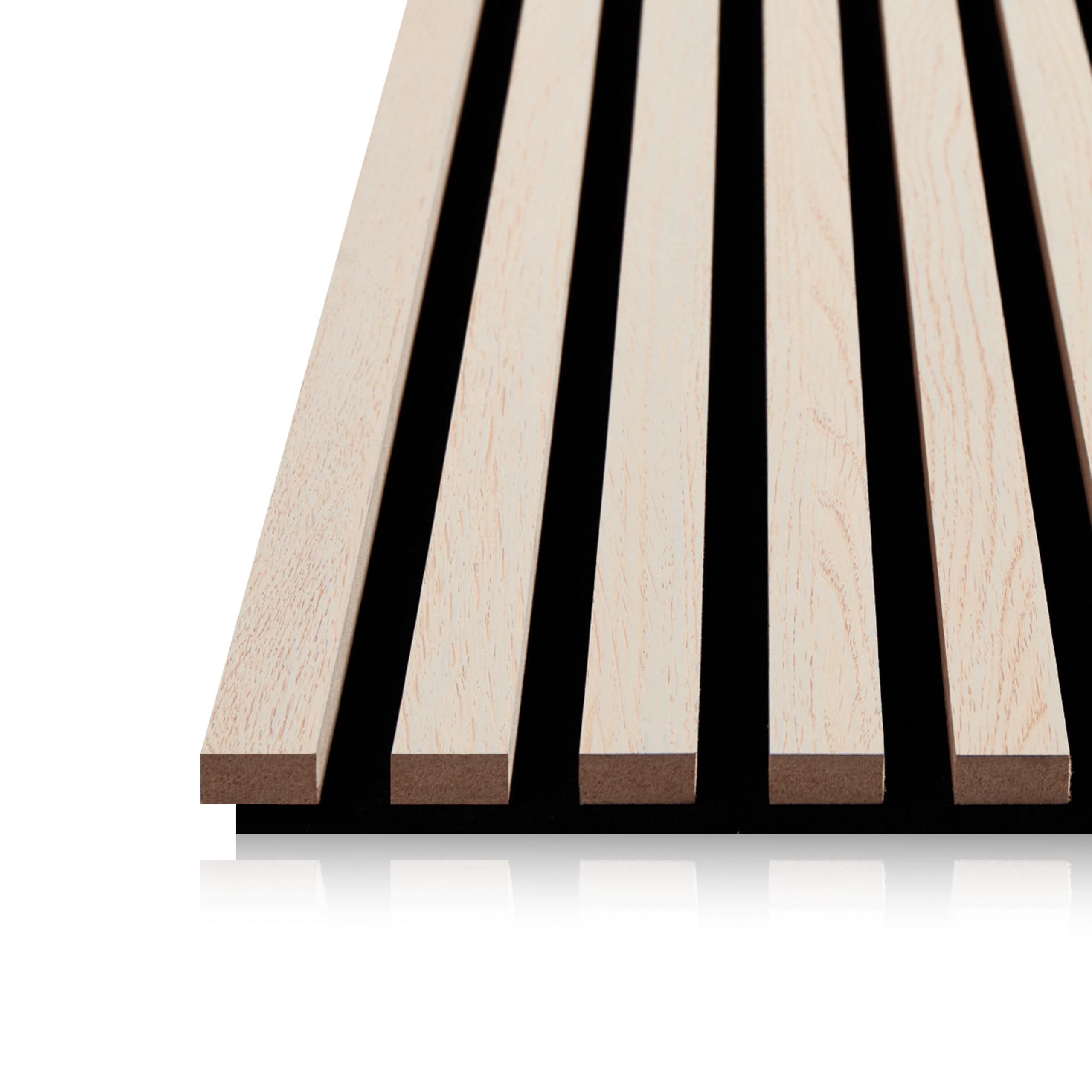 duehome |Noiseless, Pack 2 Paneles Termo-Acústicos, Panel Aislante, Revestimiento decorativo, Acabado en Roble con base en Negro, Medidas: 60 cm (Ancho) x 240 cm (Alto) x 2,2 cm (Fondo)