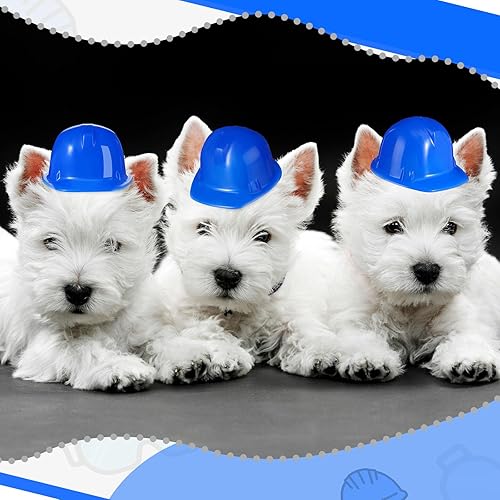 Miniatura 3 de Sratte 25 piezas de sombrero de construcción en miniatura, mini juguetes de construcción, sombreros de plástico para decoración de botellas en