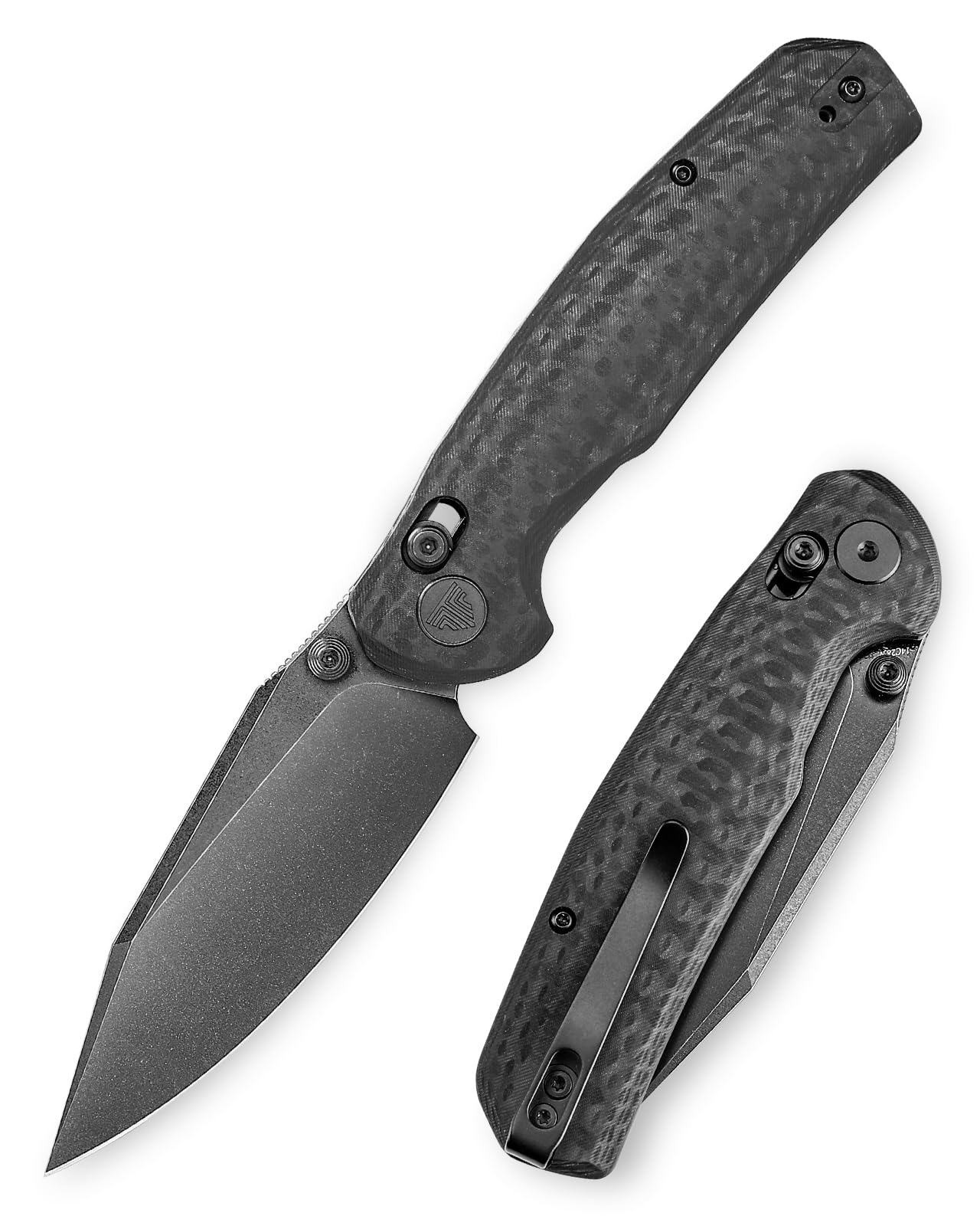 Amazon.com : TRIVISA Pocket Knife, 3.34'' 14C28N Black Blade