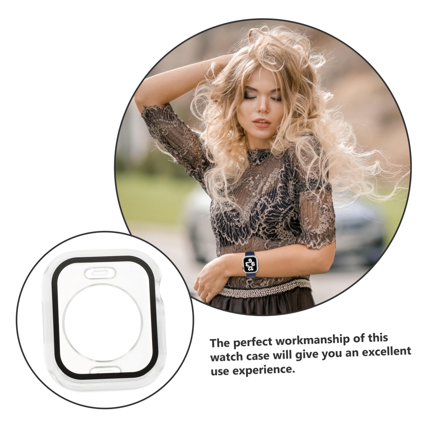 Gatuida 5pezzi Custodia Per Watch Cover Protettiva Trasparente Facile Da Installare Resistente Ai Graffi Compatibile Con Smartwatch